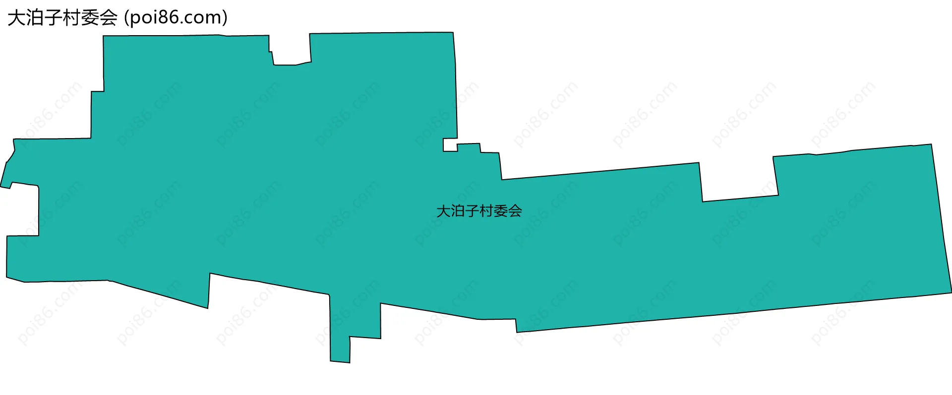 大泊子村委会边界地图