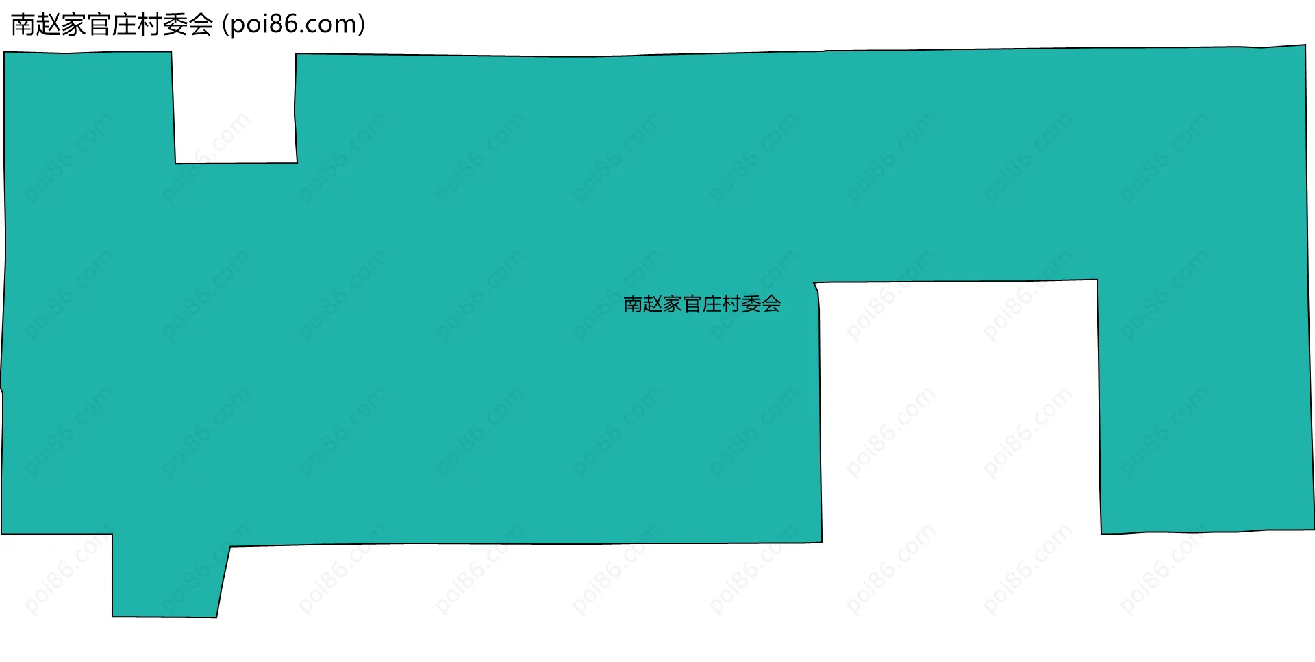 南赵家官庄村委会边界地图