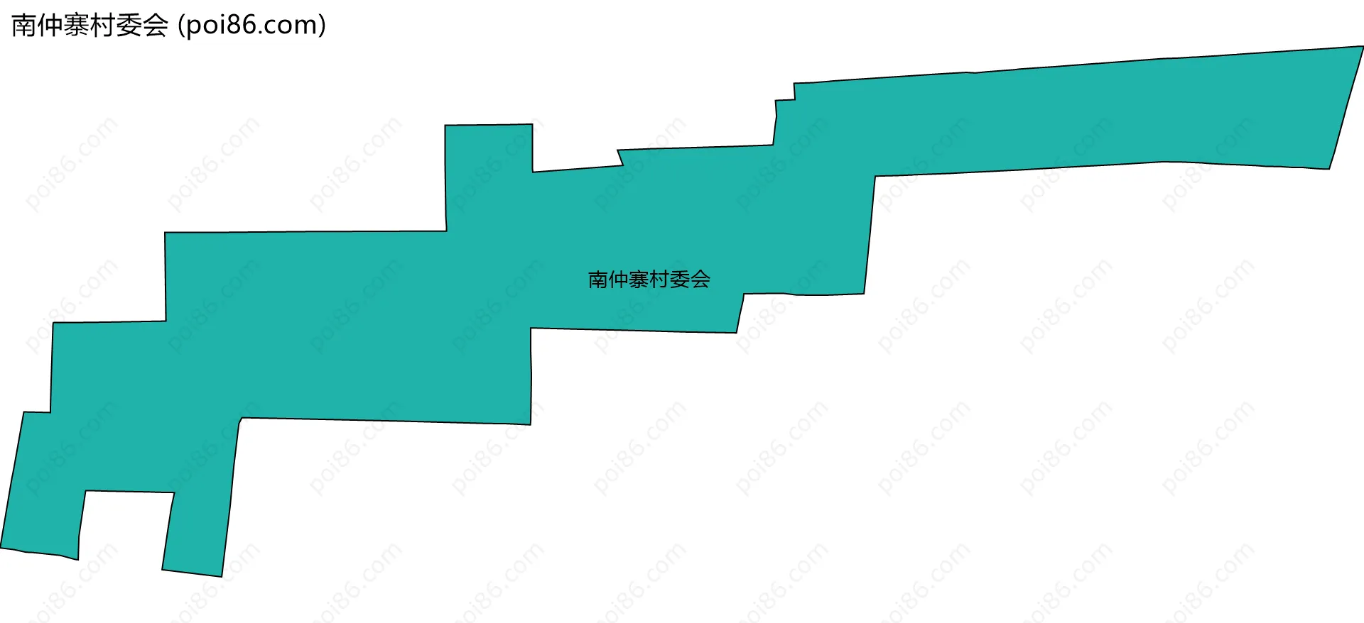 南仲寨村委会边界地图