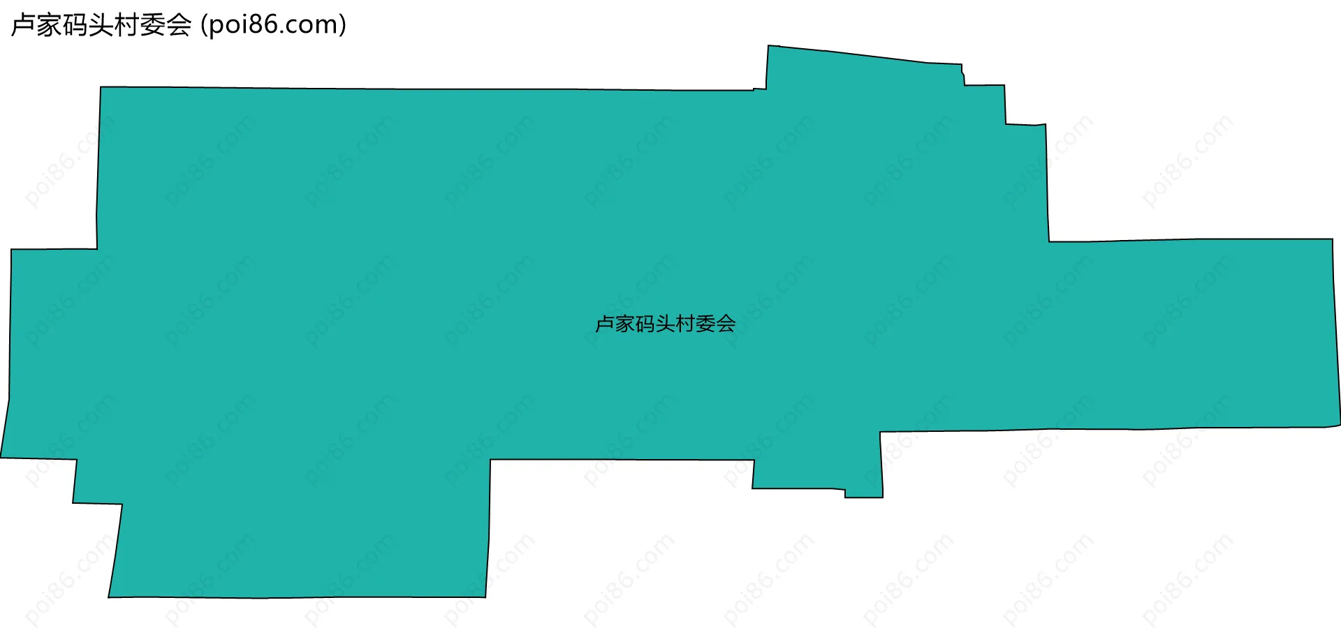 卢家码头村委会边界地图