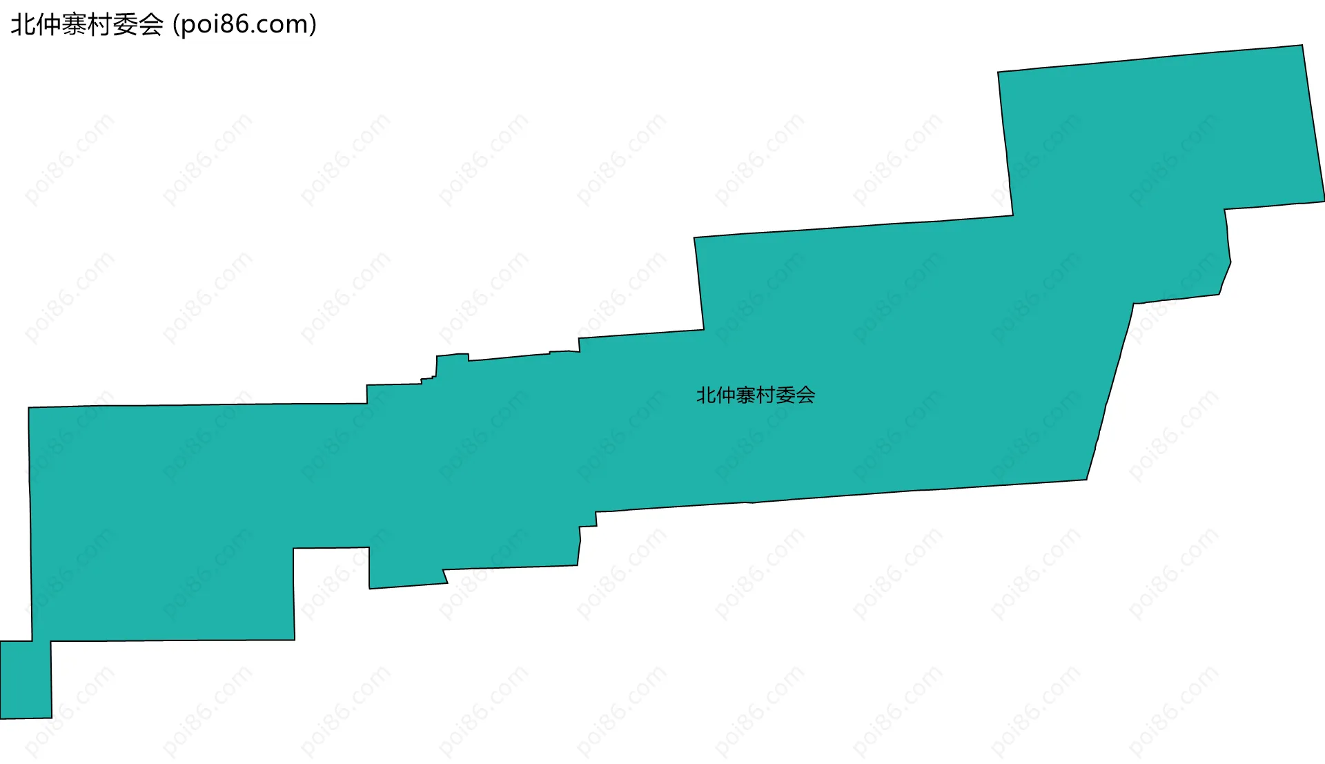 北仲寨村委会边界地图