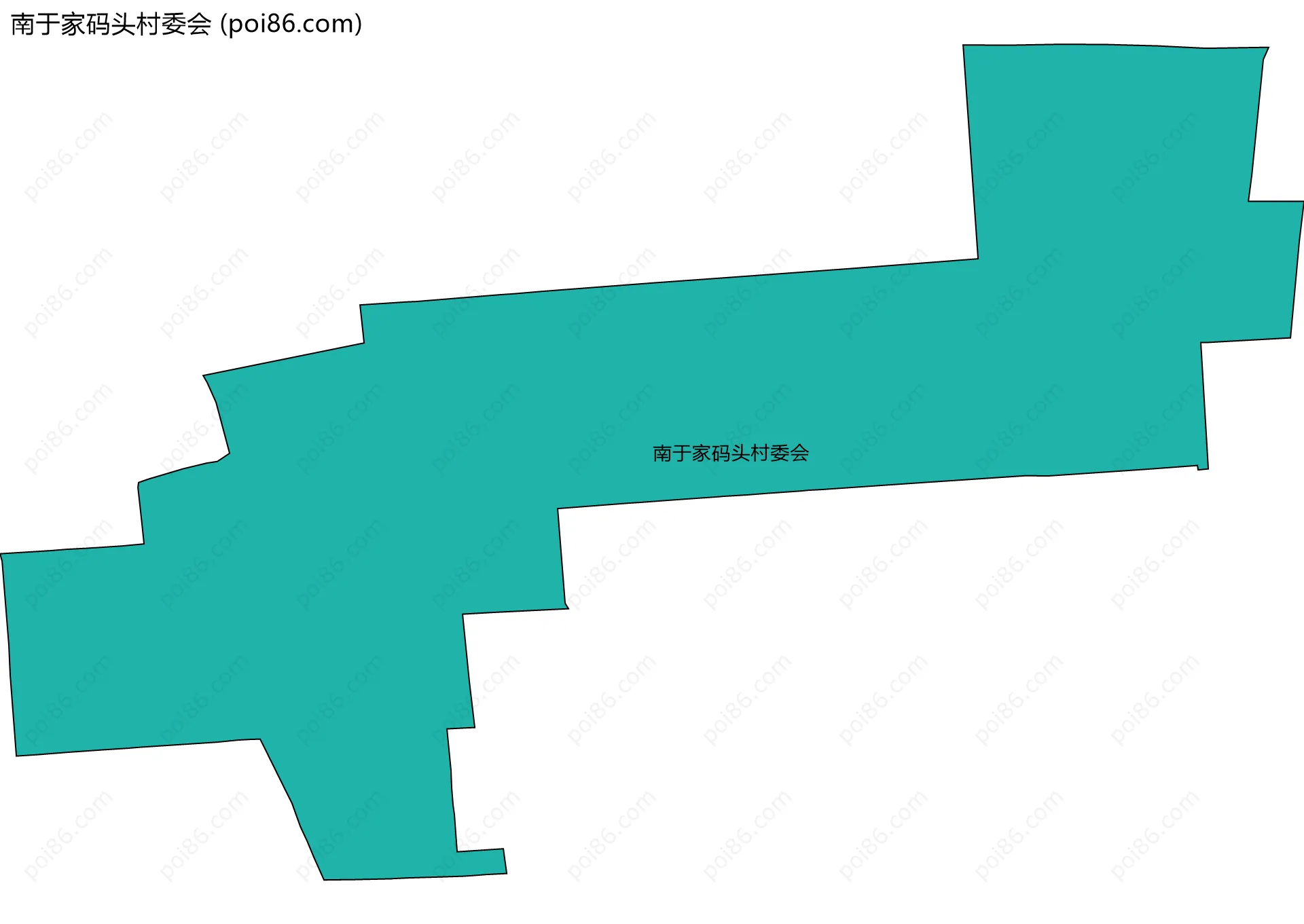 南于家码头村委会边界地图
