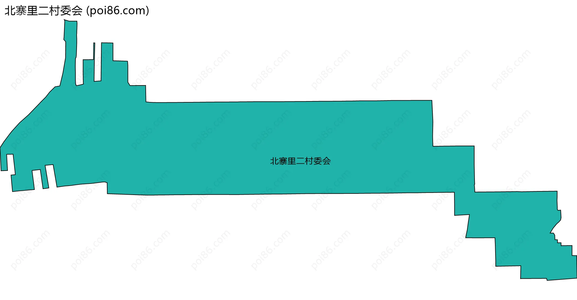 北寨里二村委会边界地图