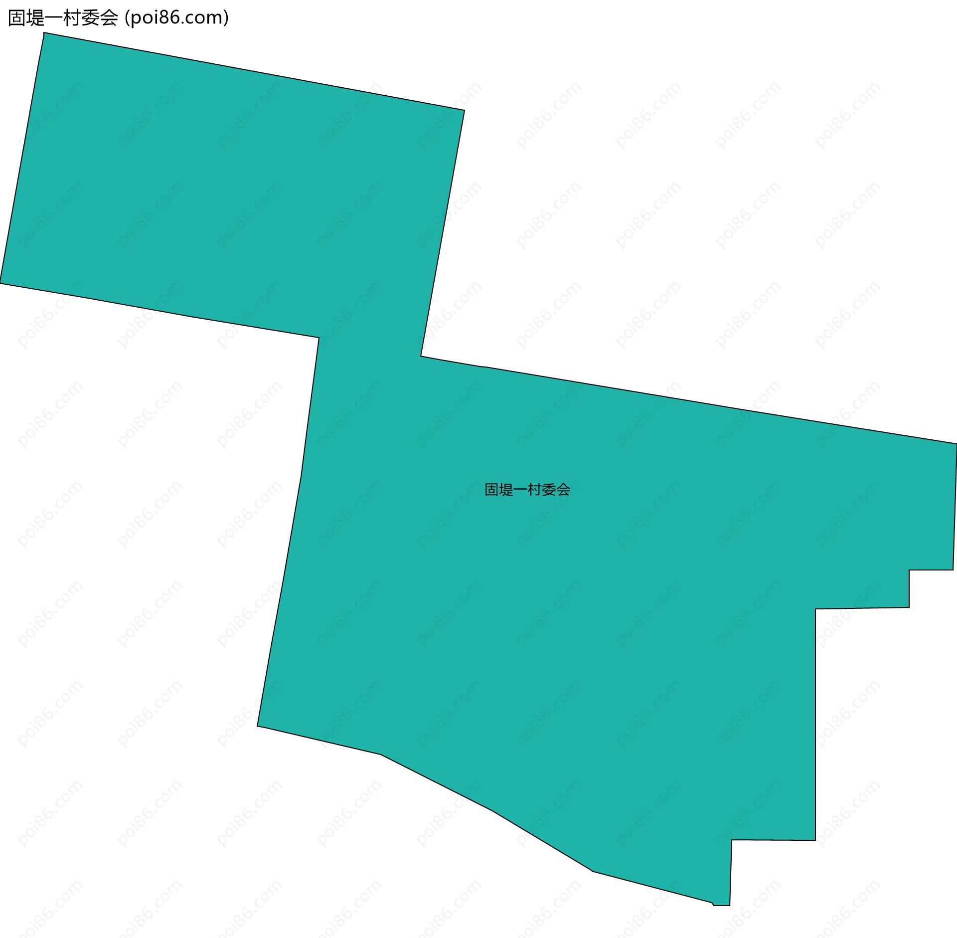 固堤一村委会边界地图