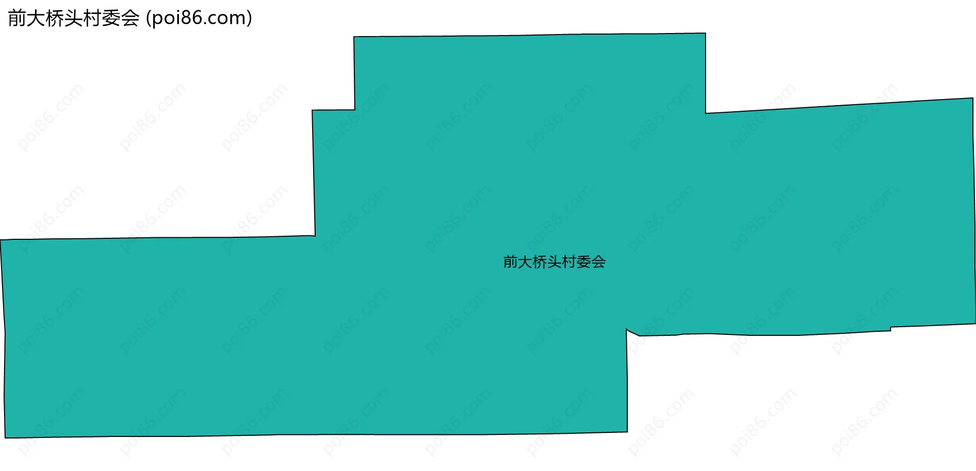 前大桥头村委会边界地图