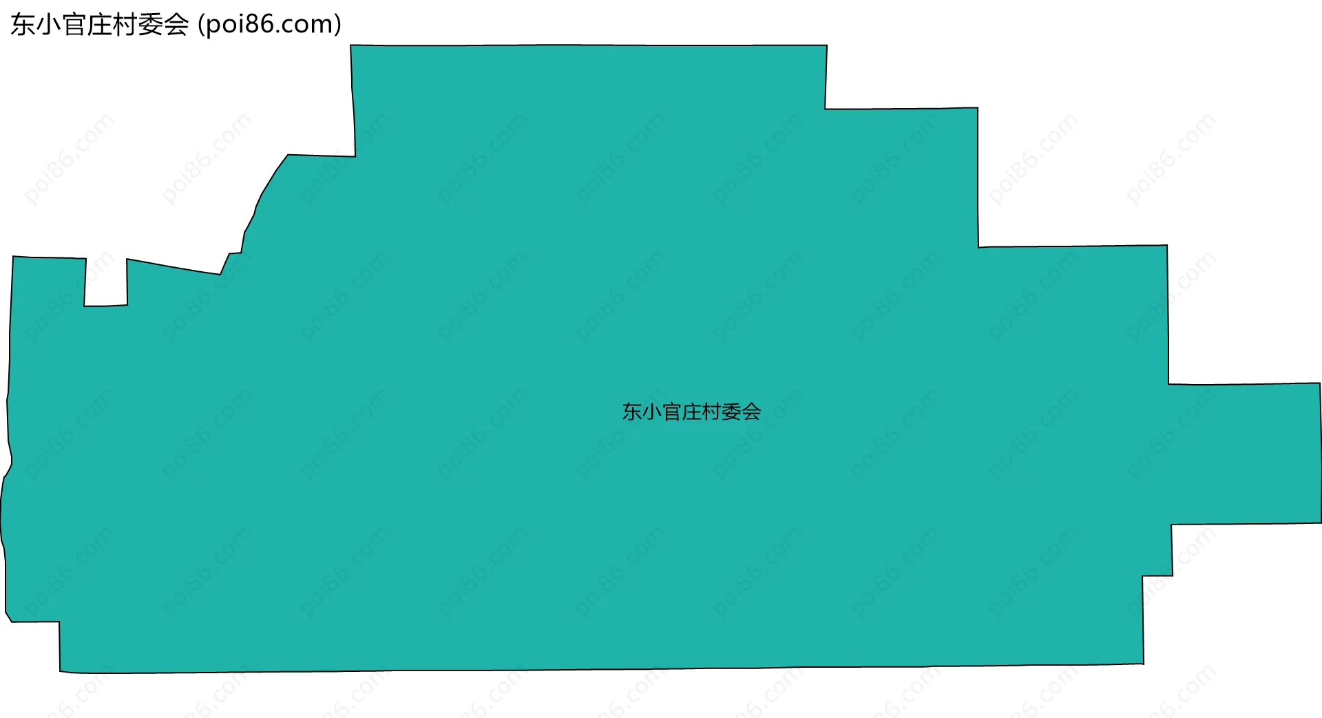 东小官庄村委会边界地图