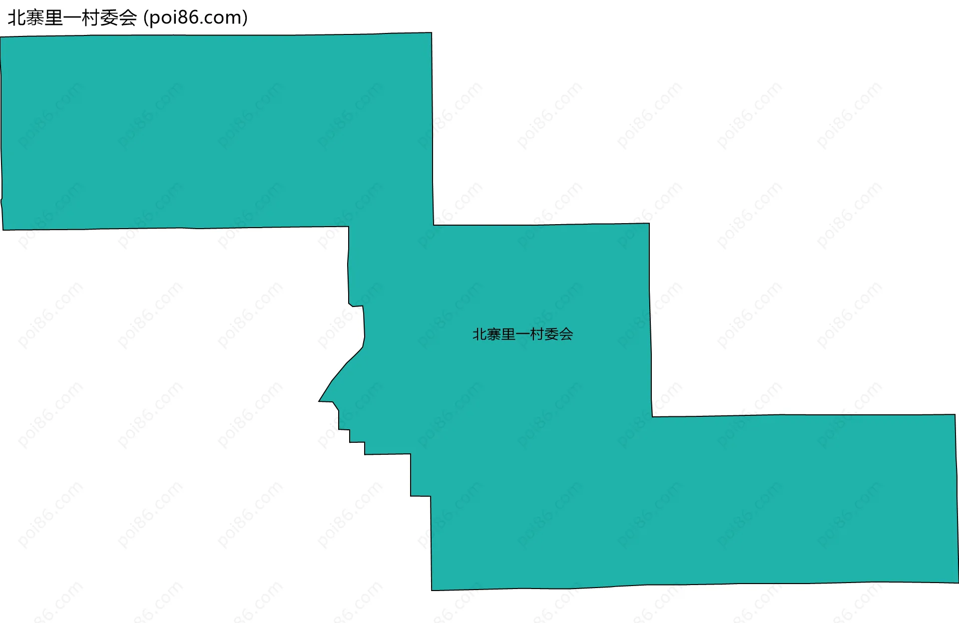 北寨里一村委会边界地图