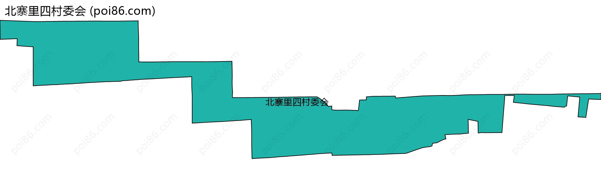 北寨里四村委会边界地图