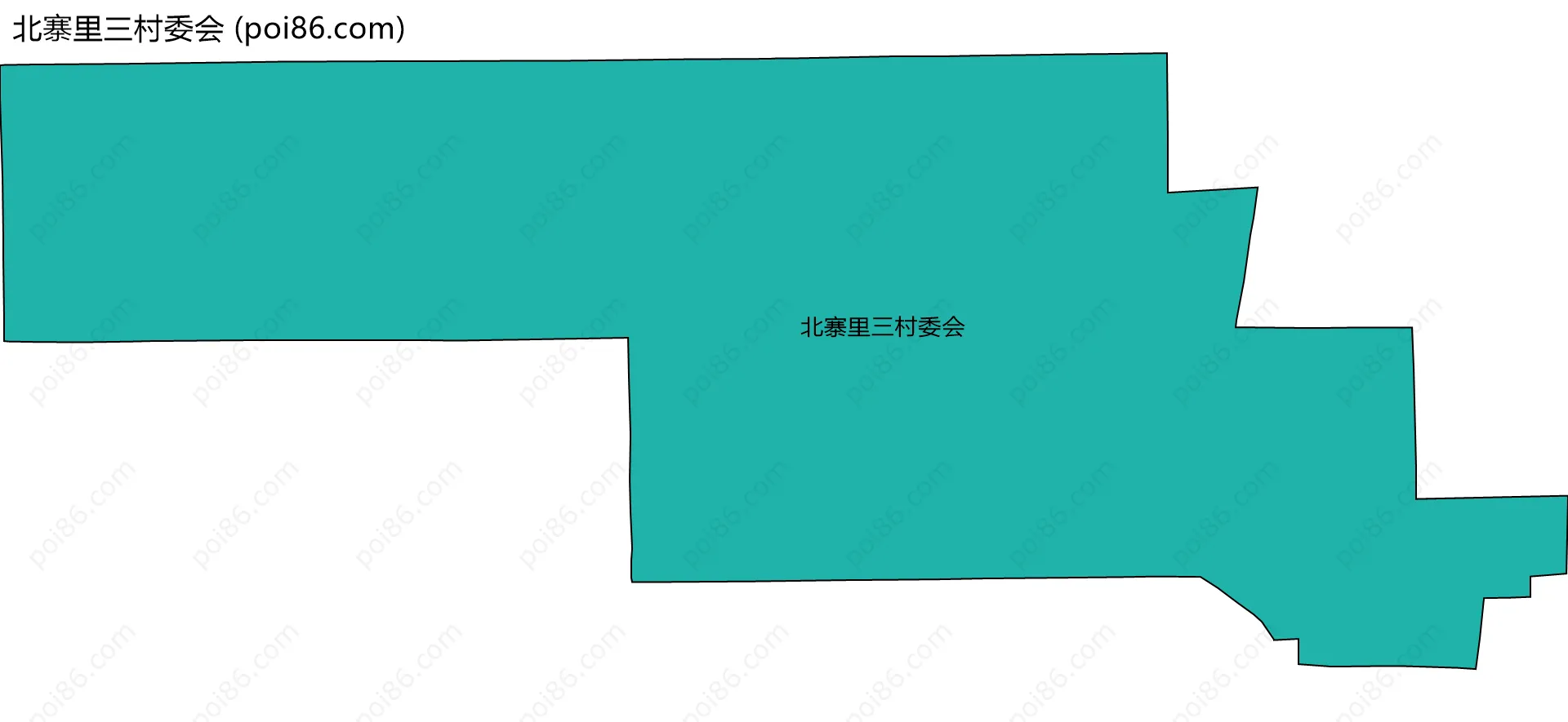 北寨里三村委会边界地图