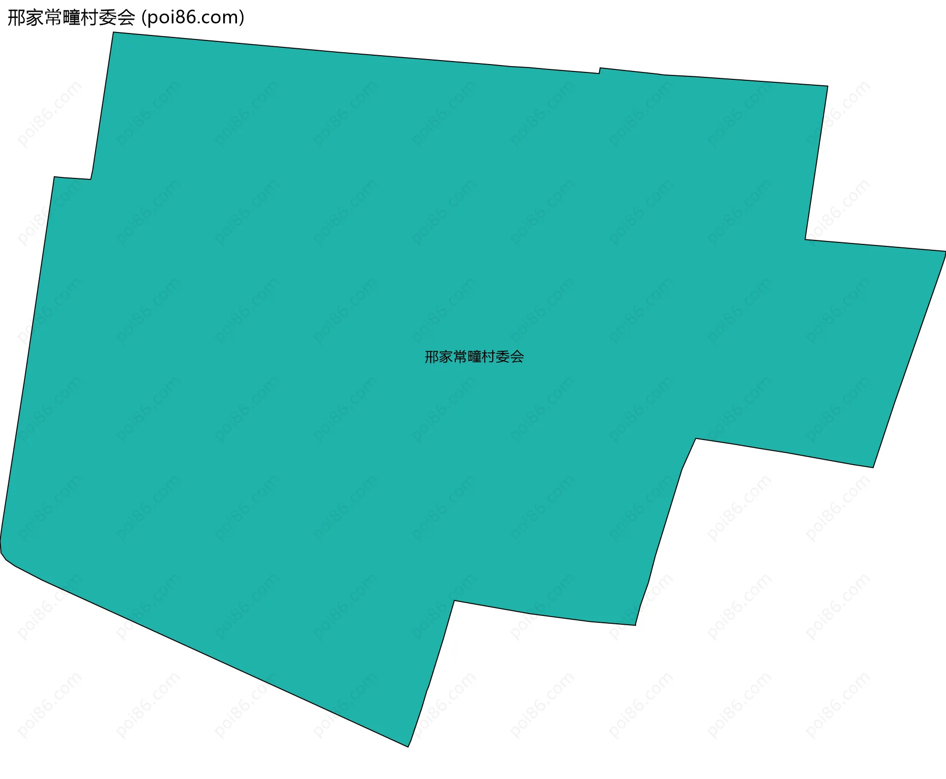 邢家常疃村委会边界地图
