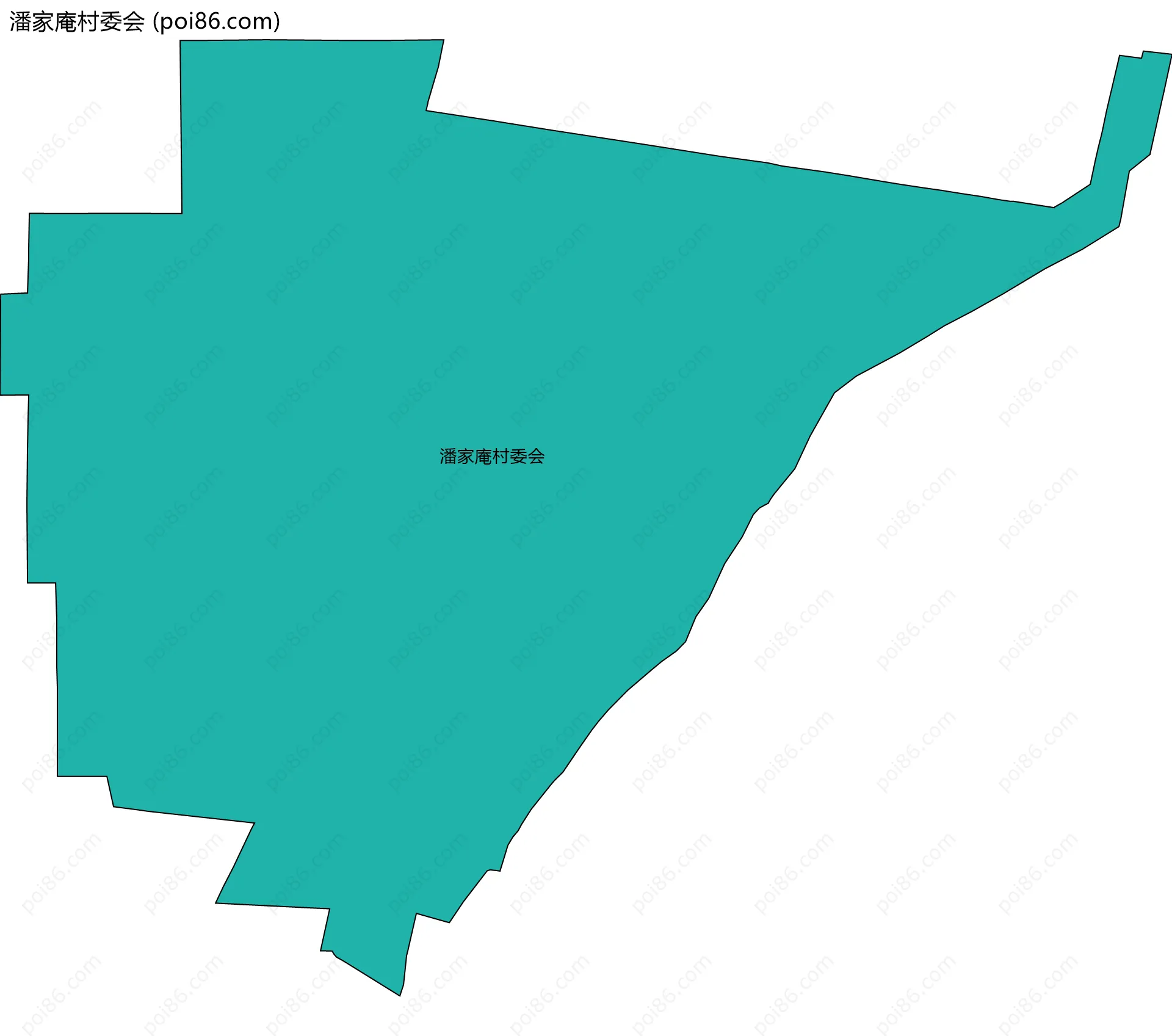 潘家庵村委会边界地图