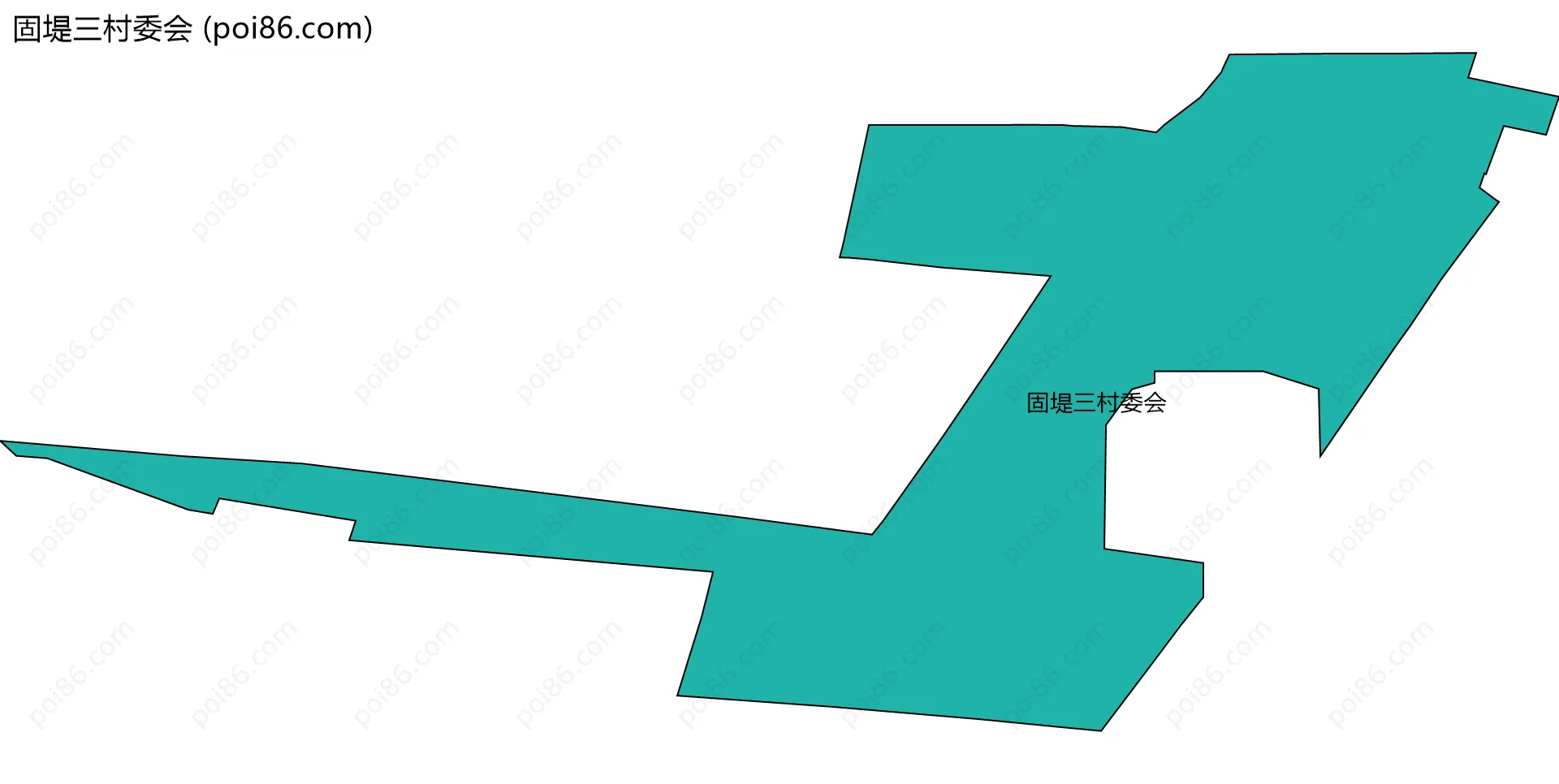固堤三村委会边界地图