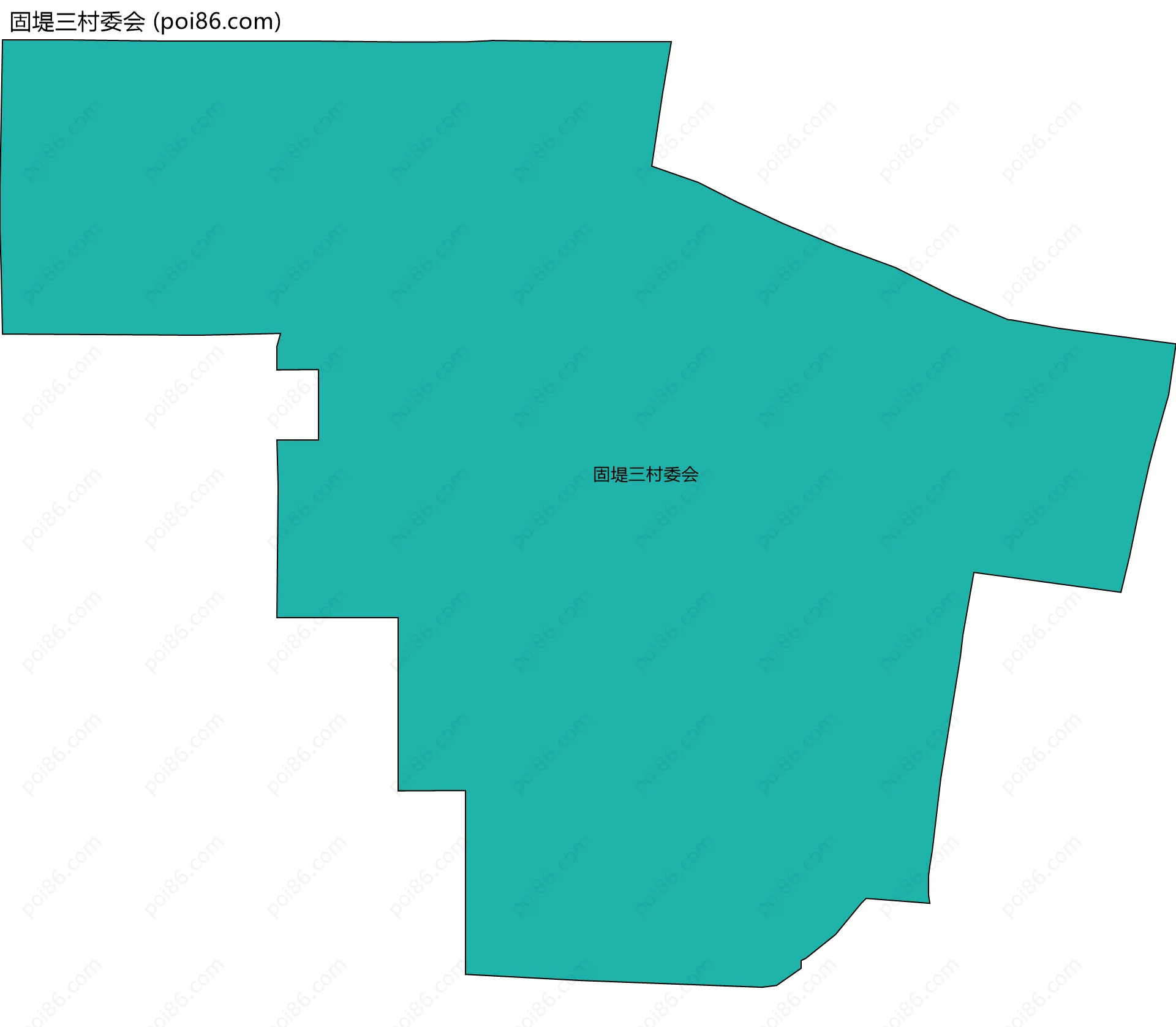 固堤三村委会边界地图