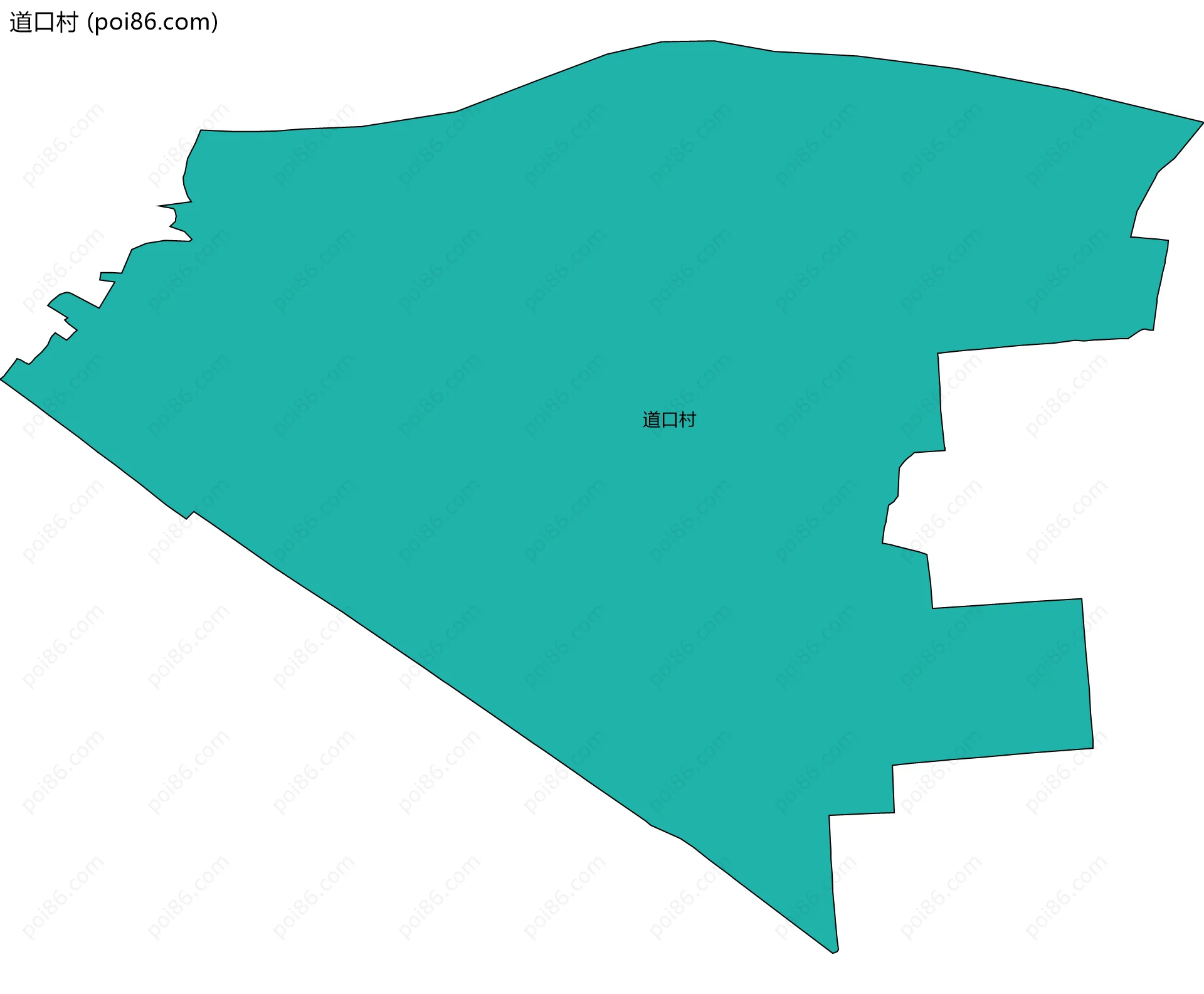 道口村边界地图