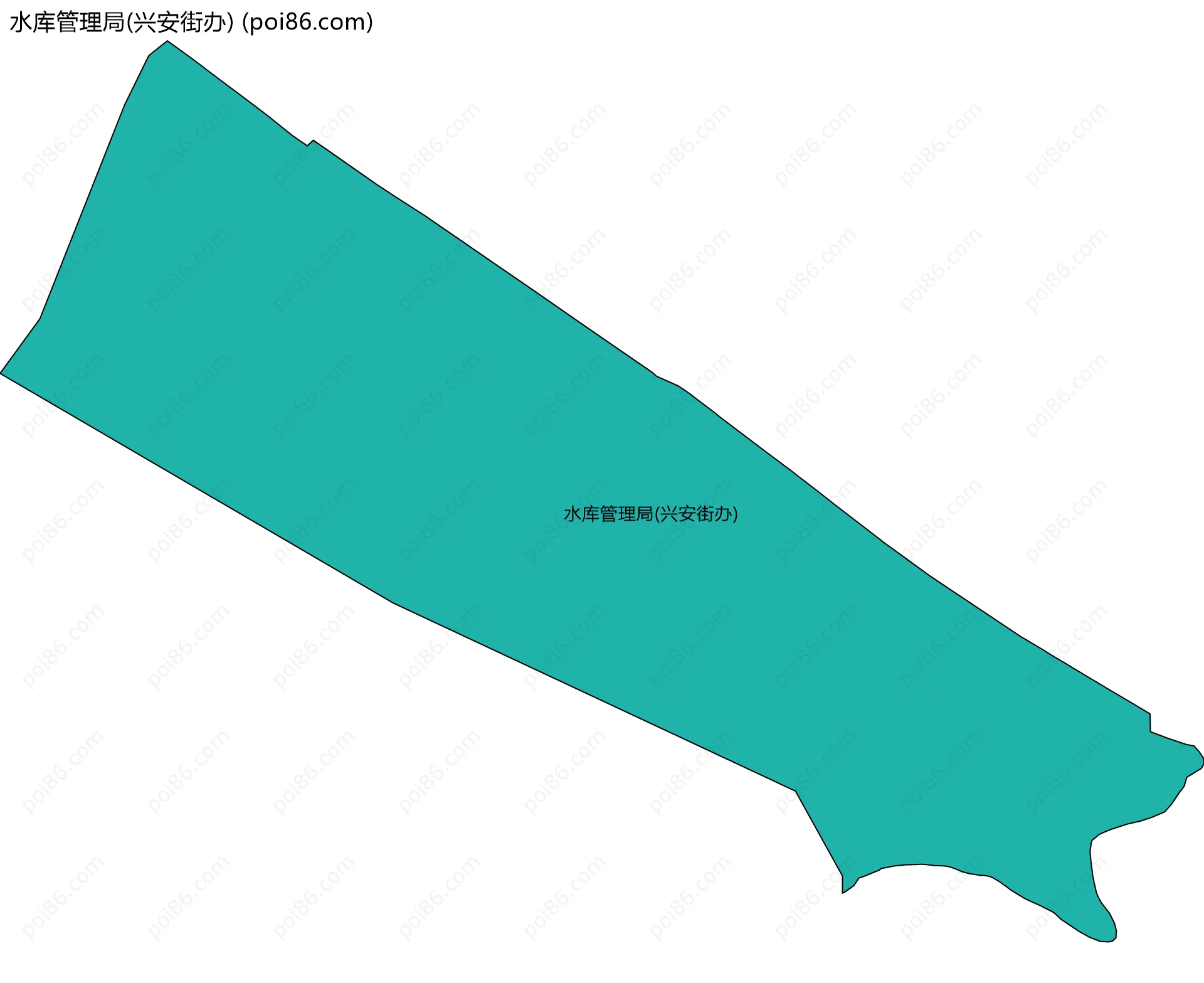 水库管理局(兴安街办)边界地图