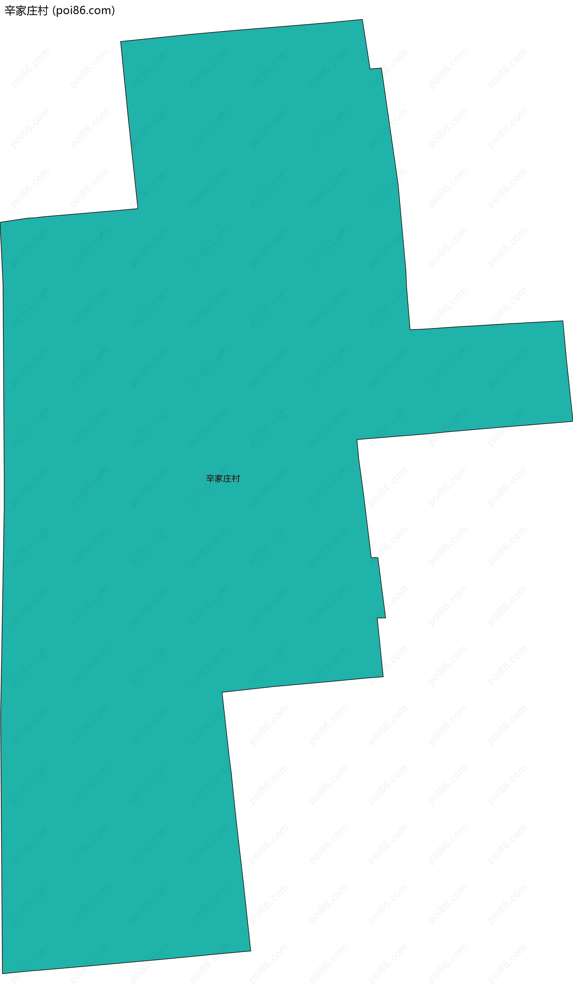 辛家庄村边界地图