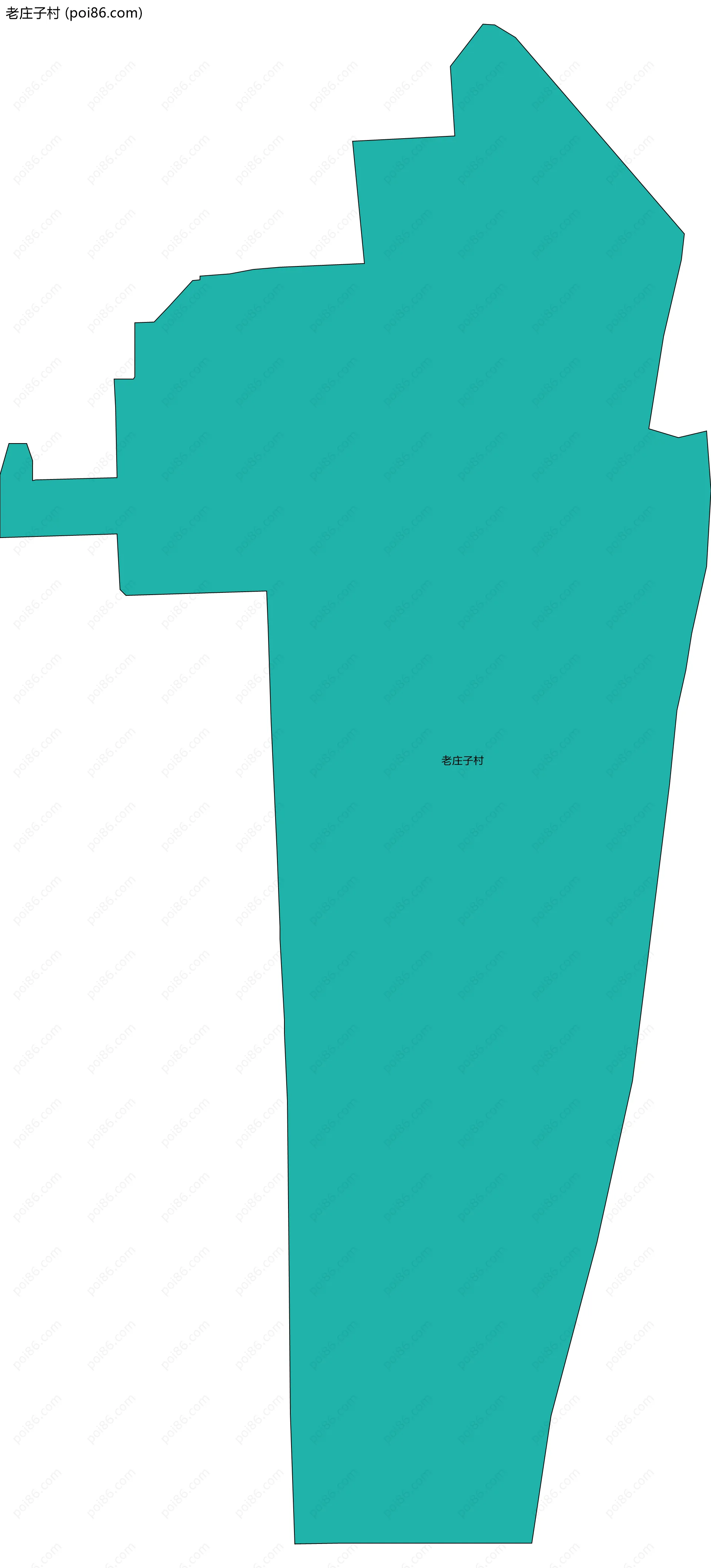 老庄子村边界地图