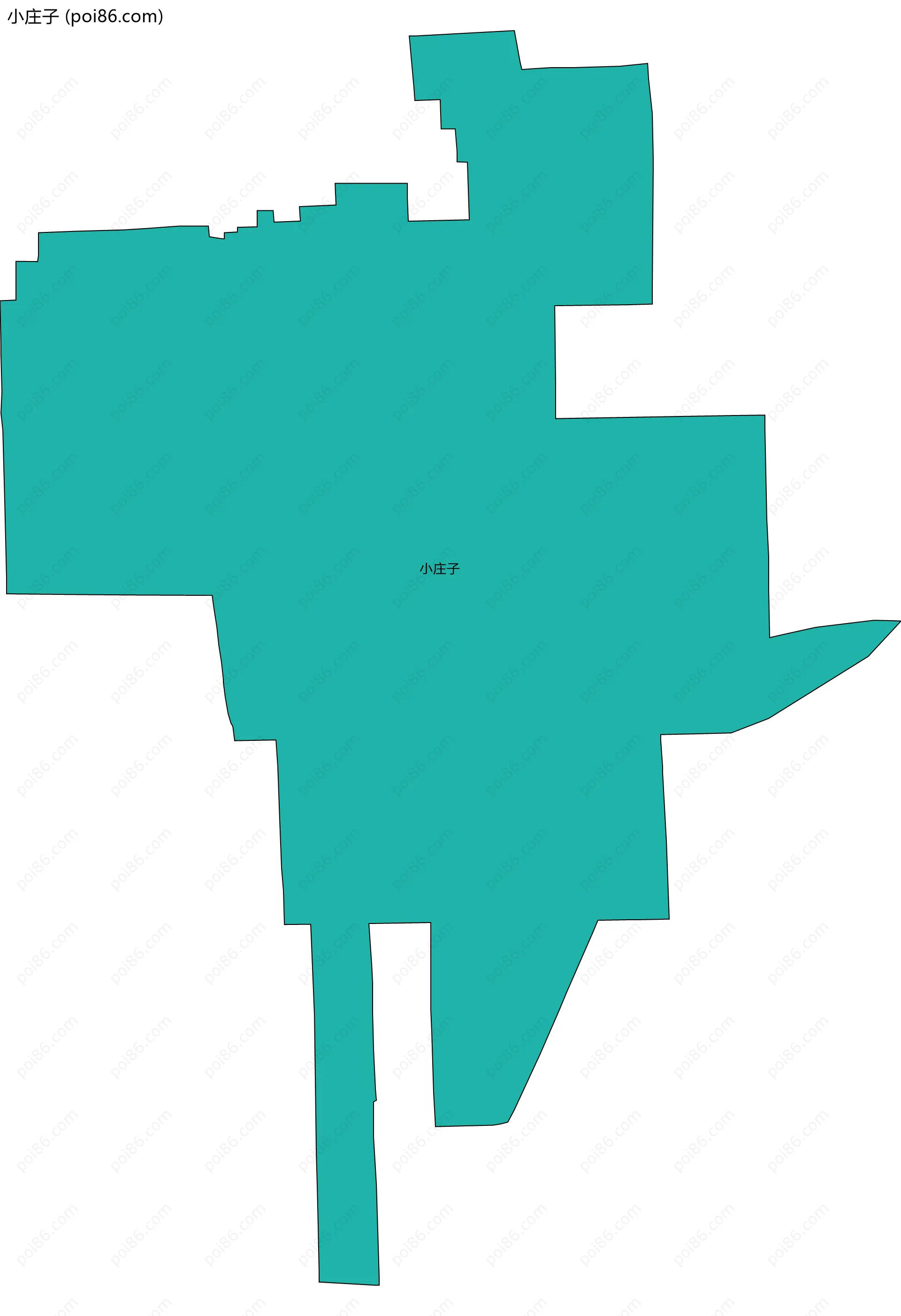 小庄子边界地图