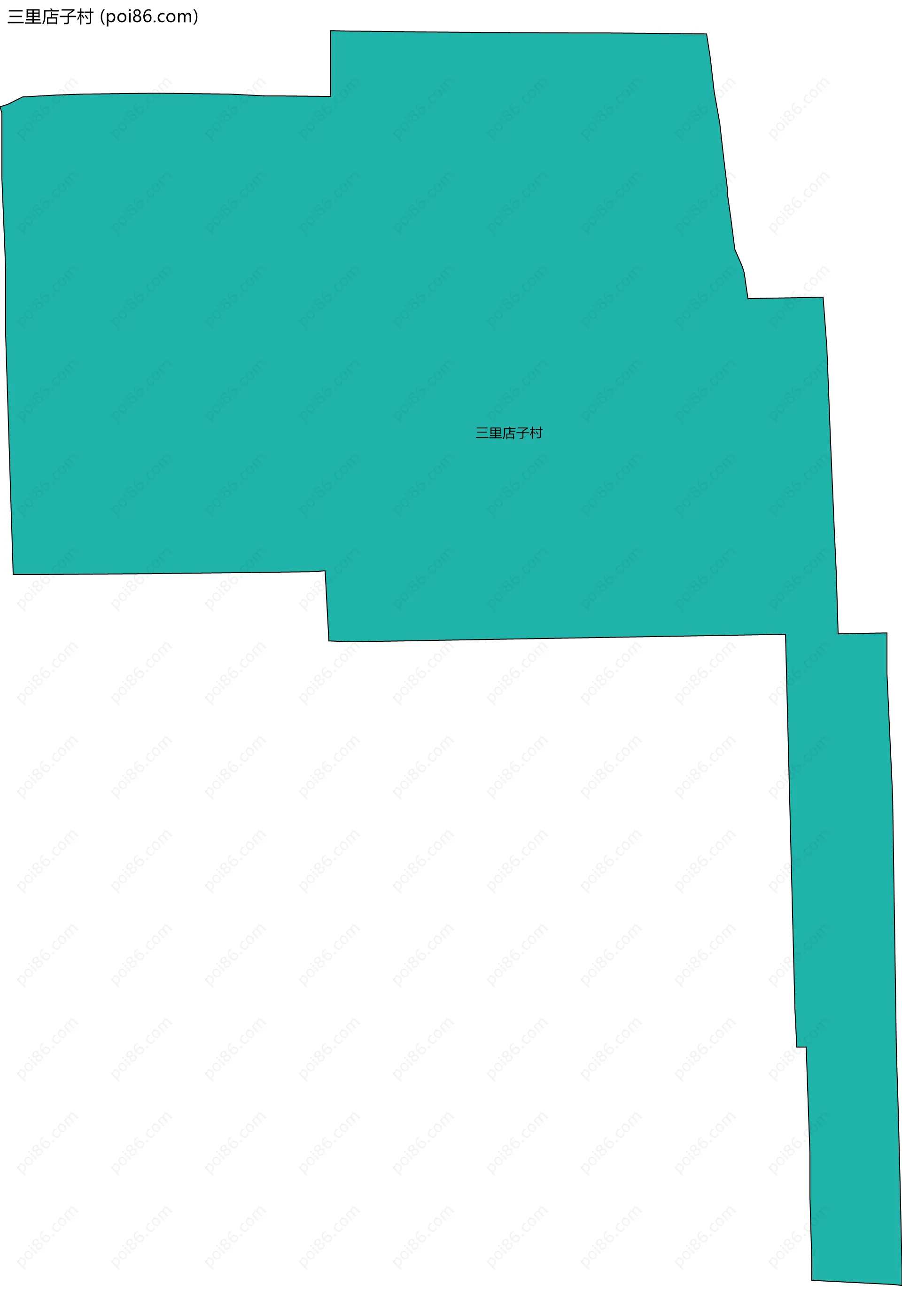 三里店子村边界地图