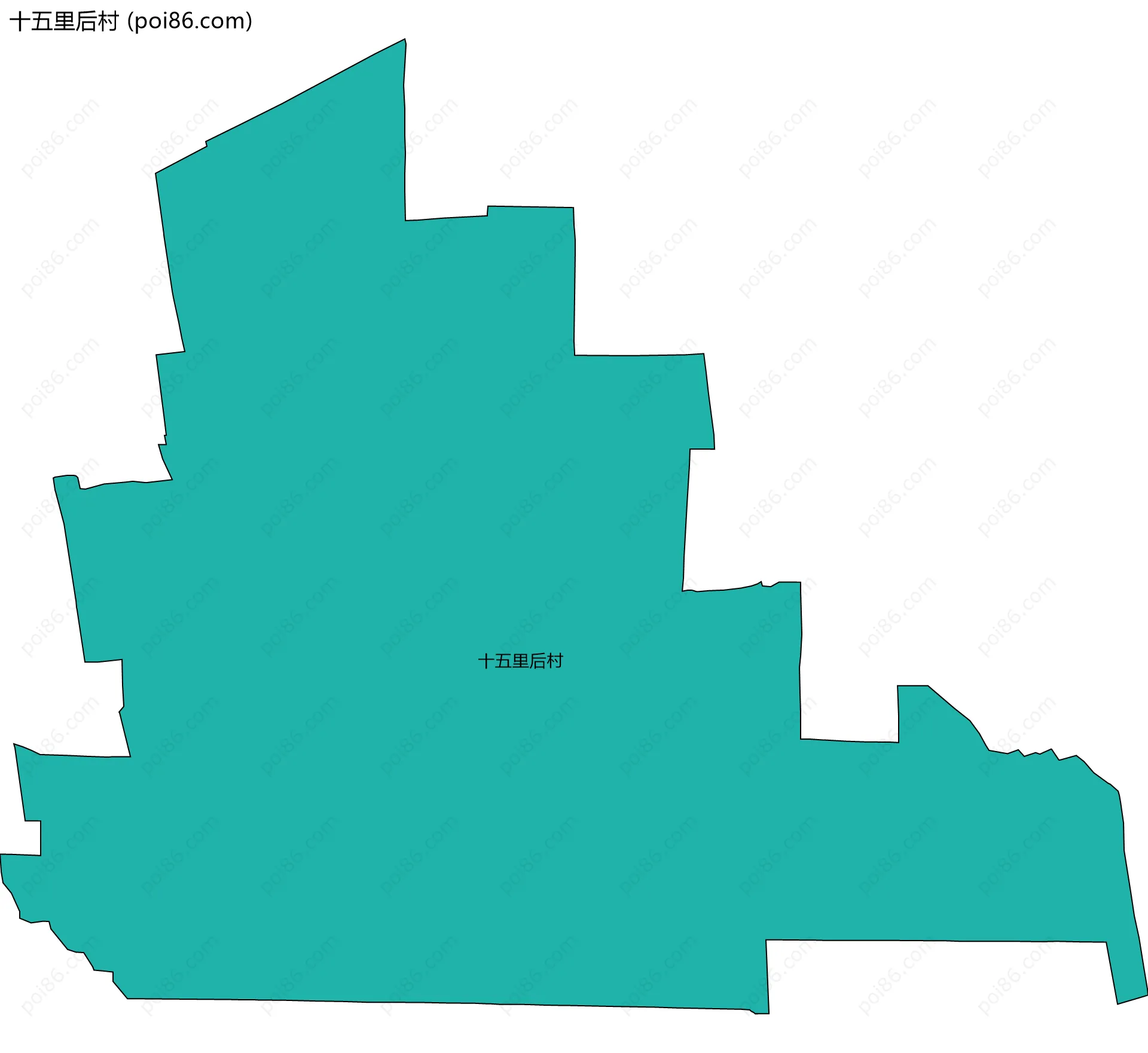 十五里后村边界地图