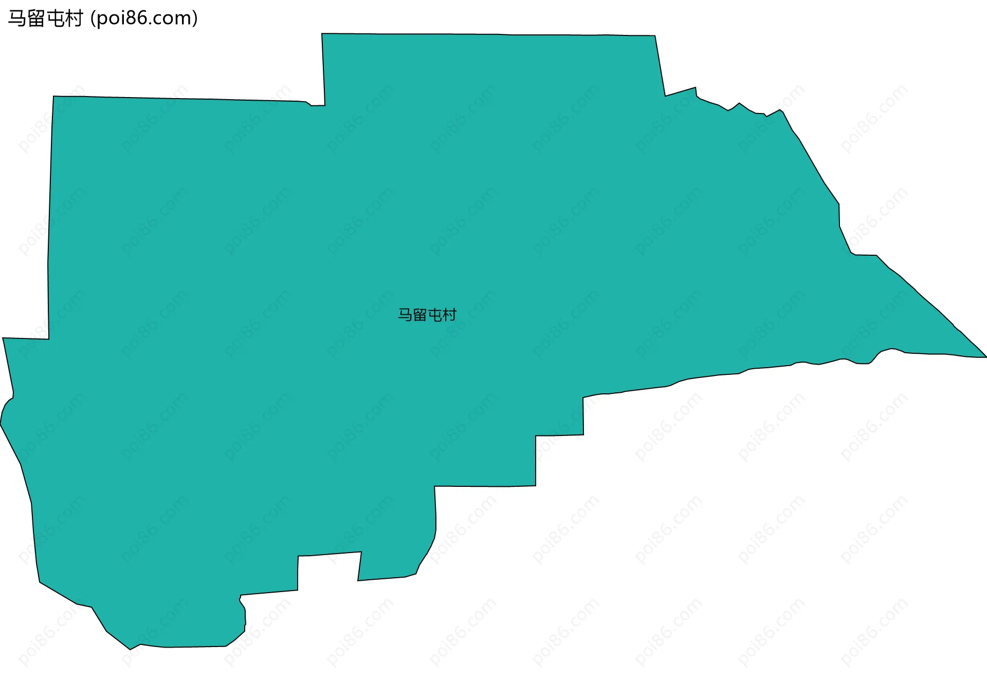 马留屯村边界地图