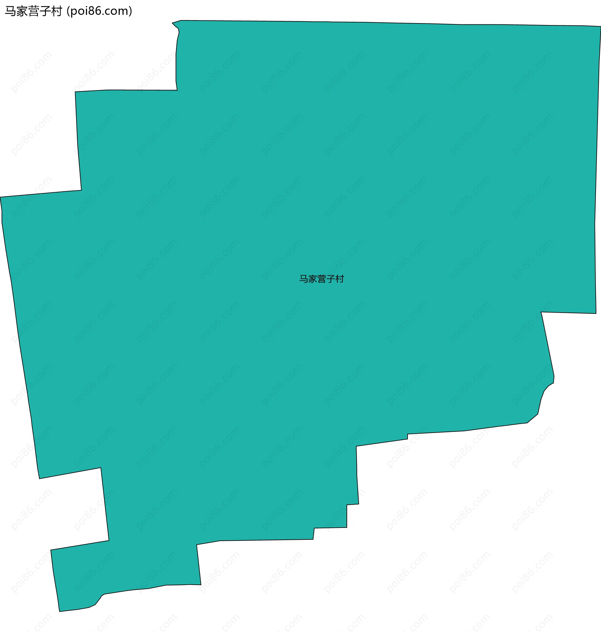 马家营子村边界地图