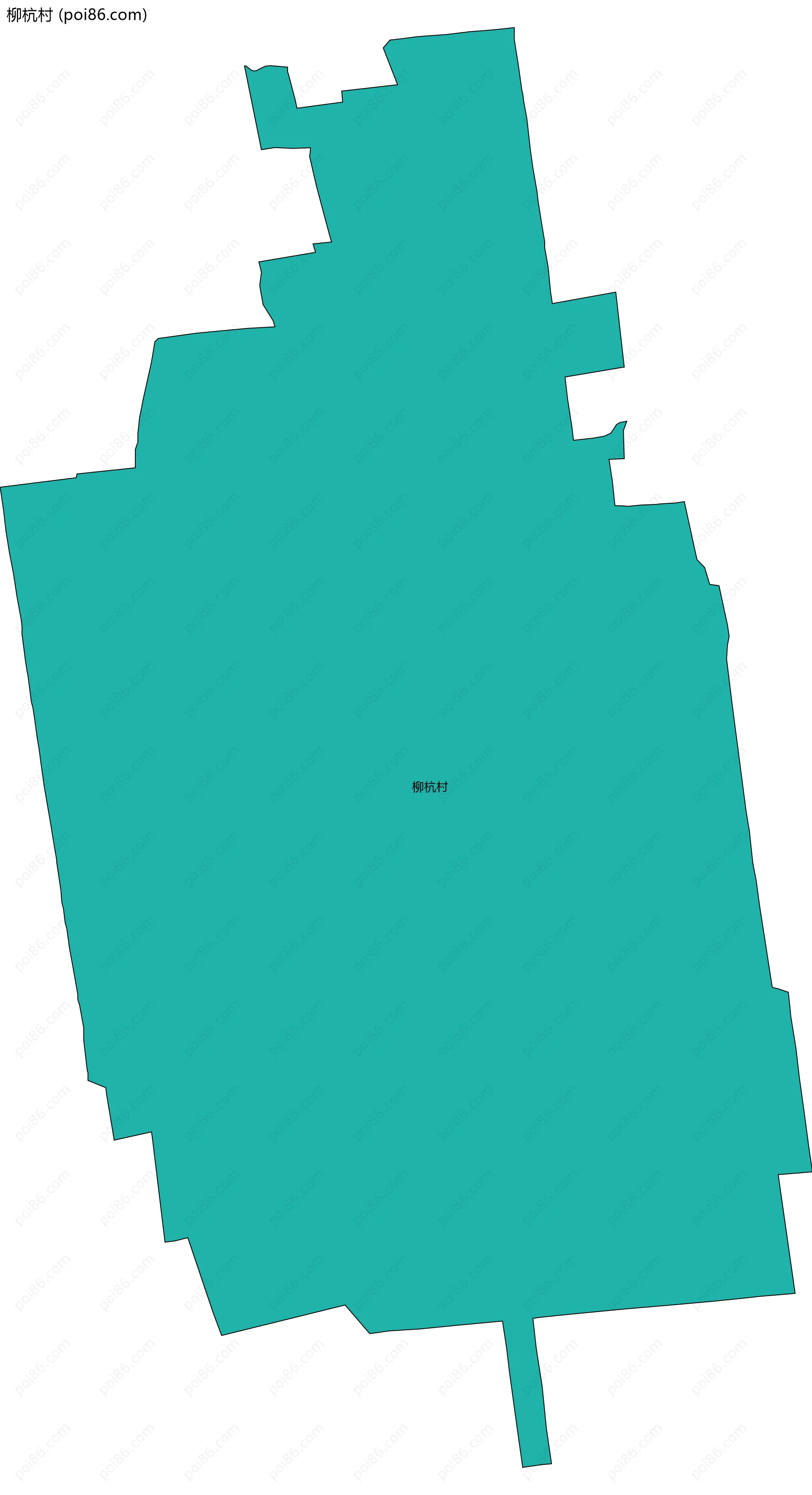 柳杭村边界地图