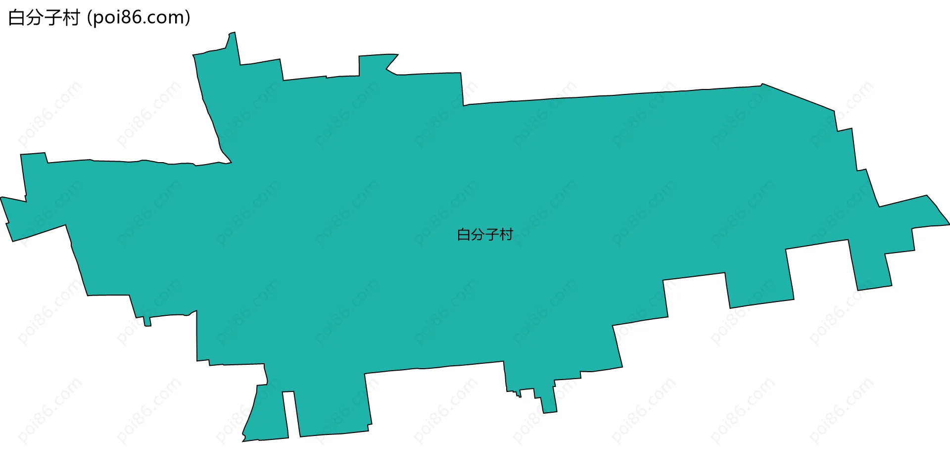 白分子村边界地图