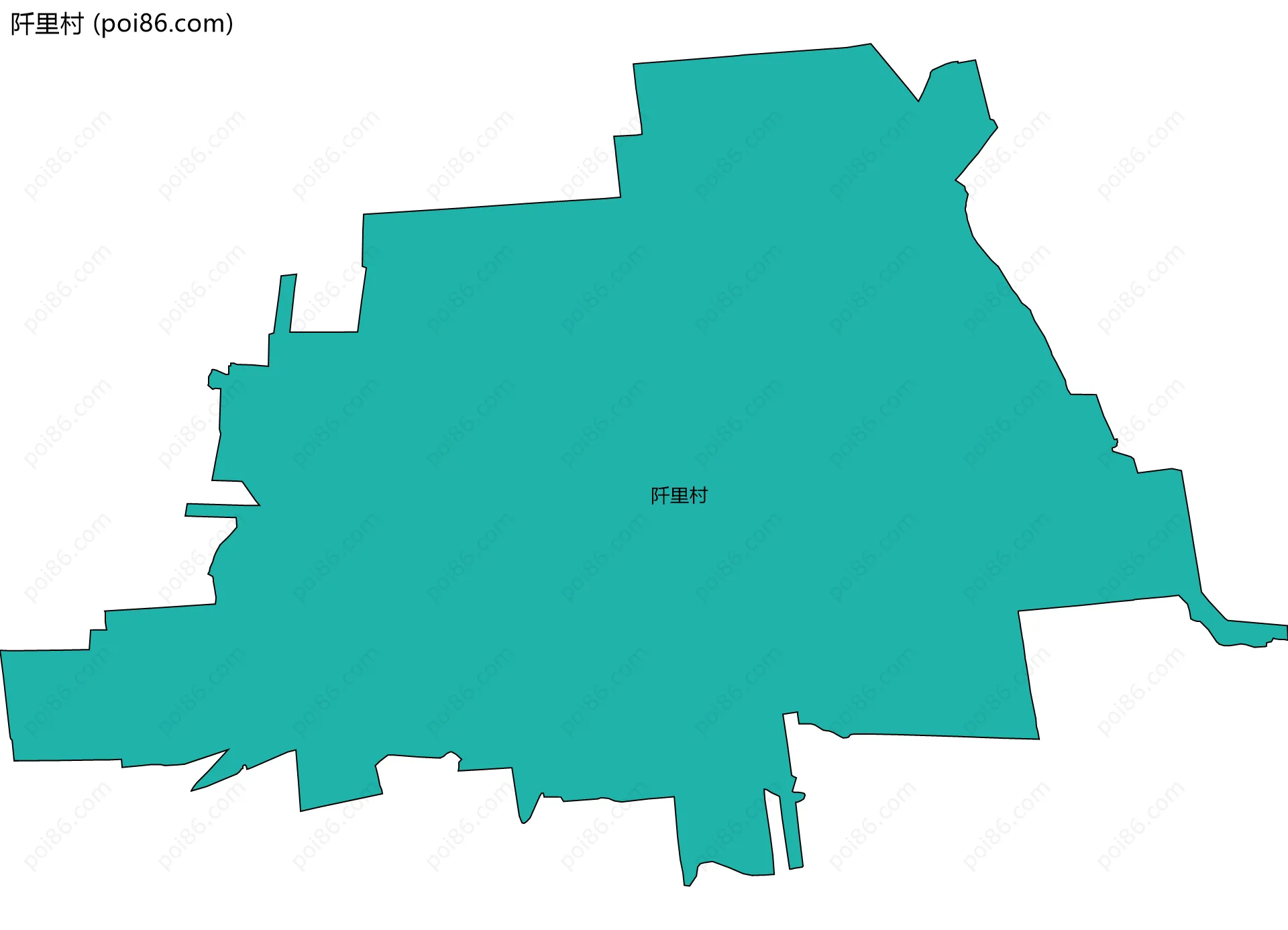 阡里村边界地图