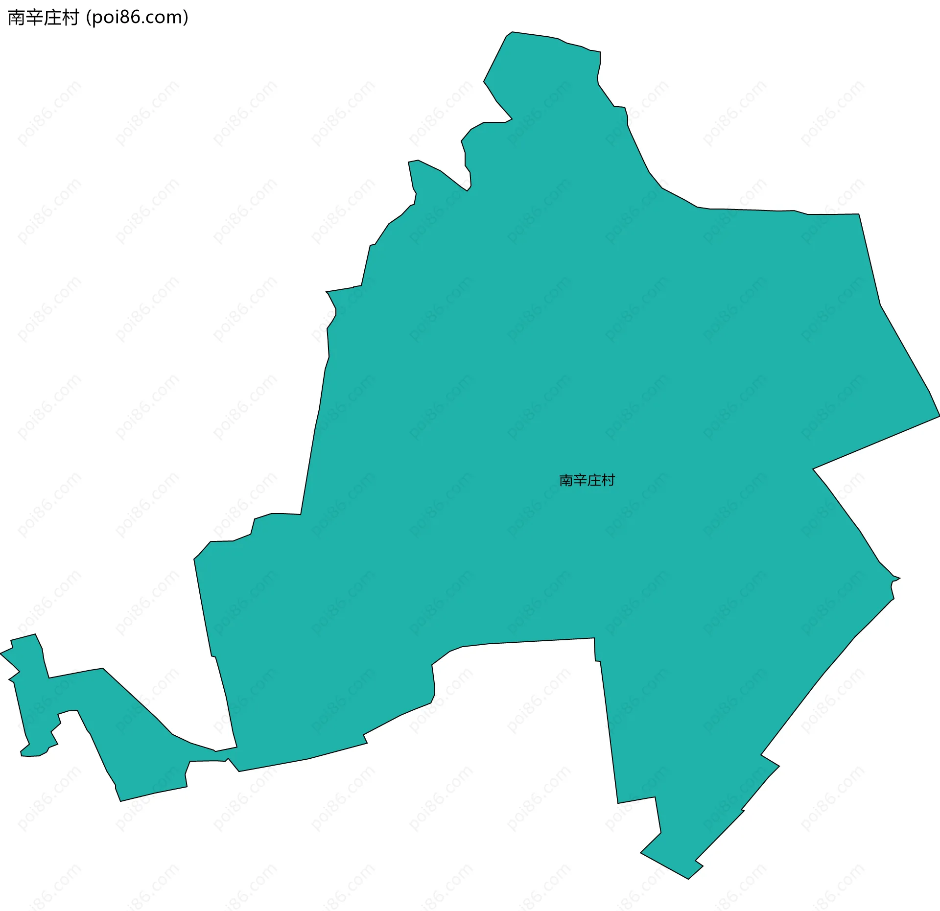 南辛庄村边界地图