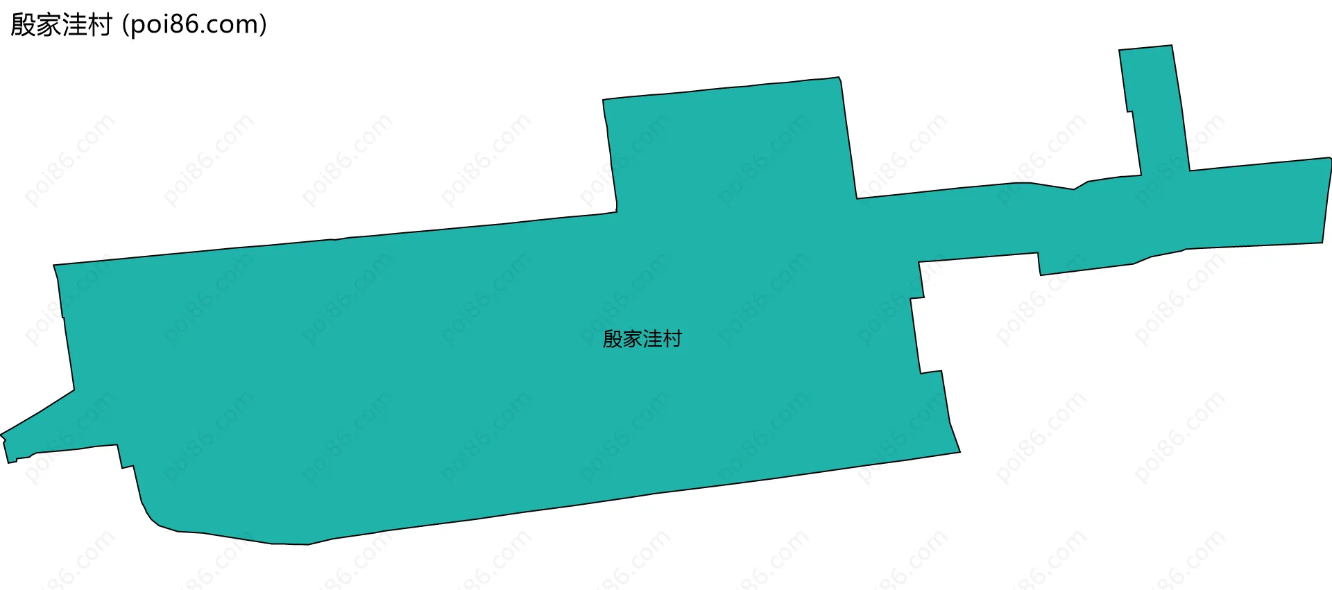 殷家洼村边界地图