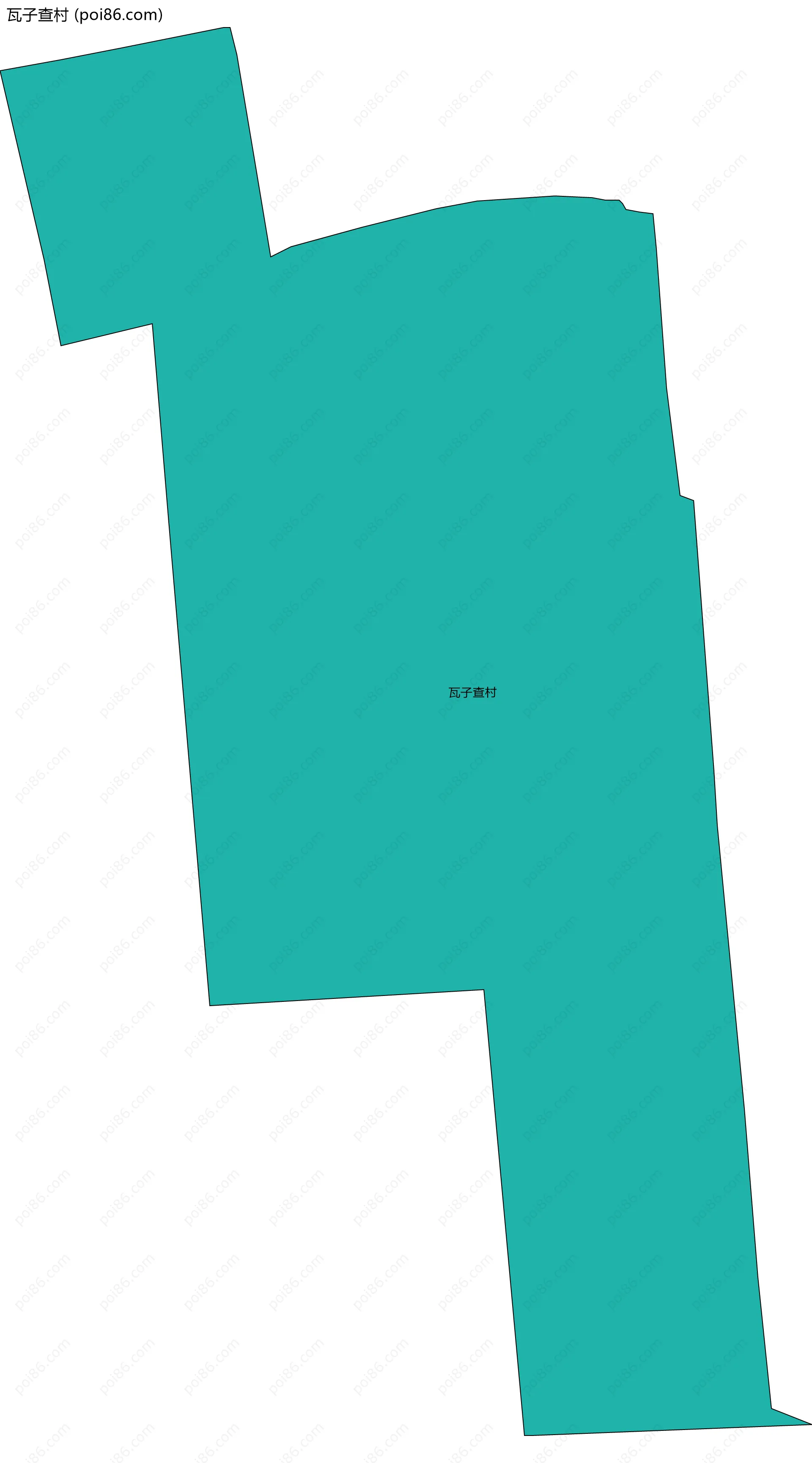 瓦子查村边界地图