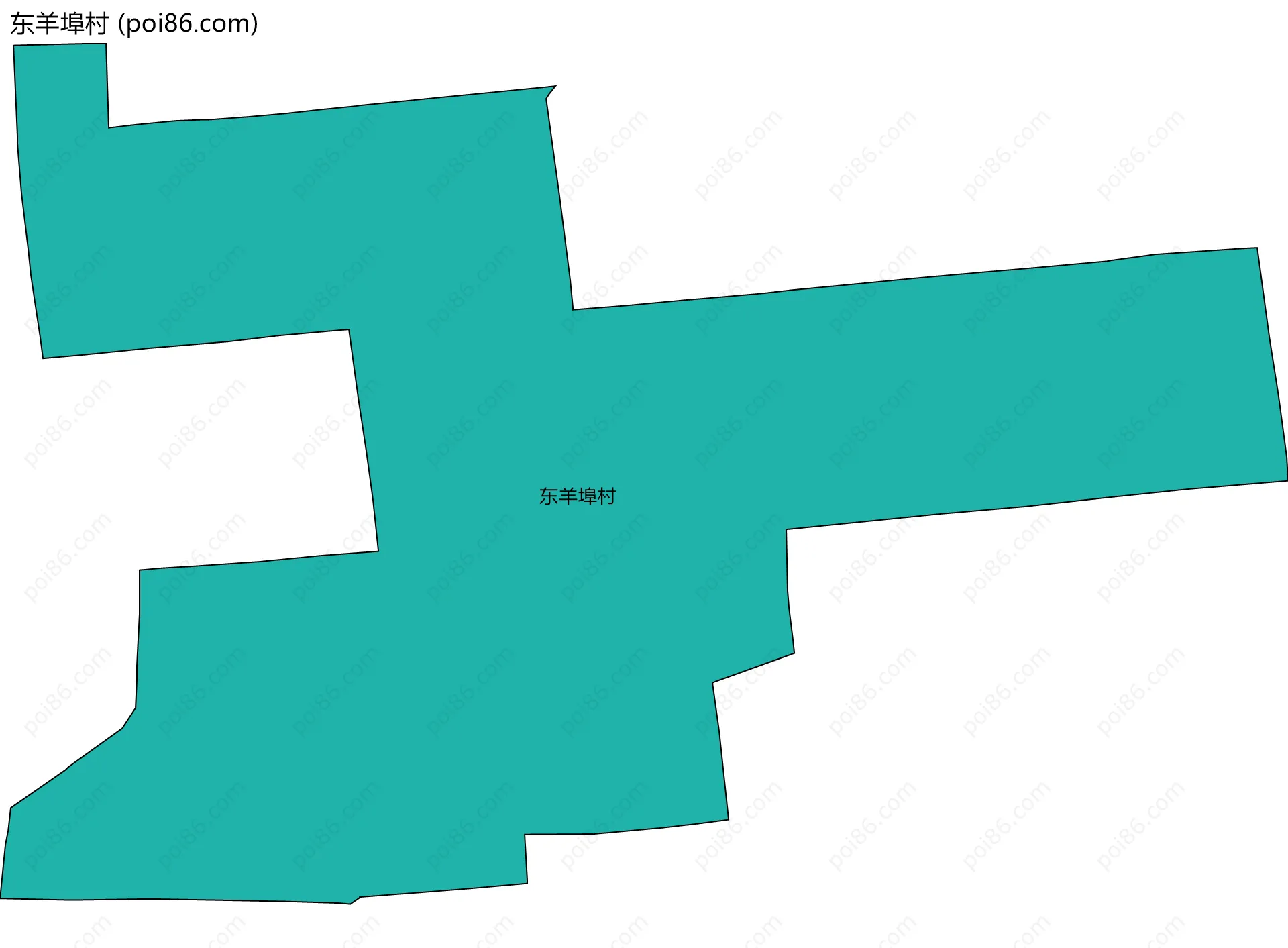 东羊埠村边界地图