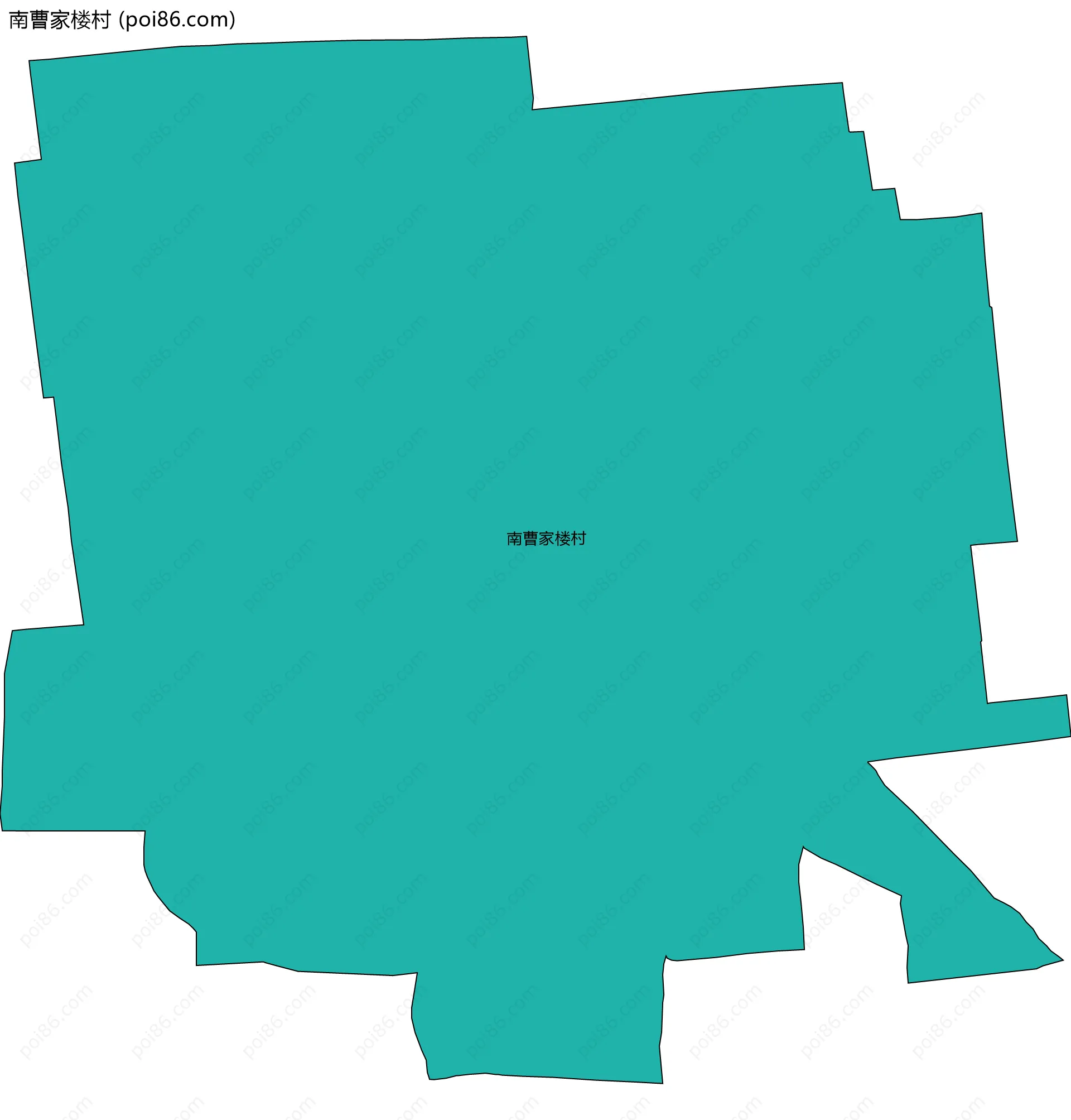 南曹家楼村边界地图