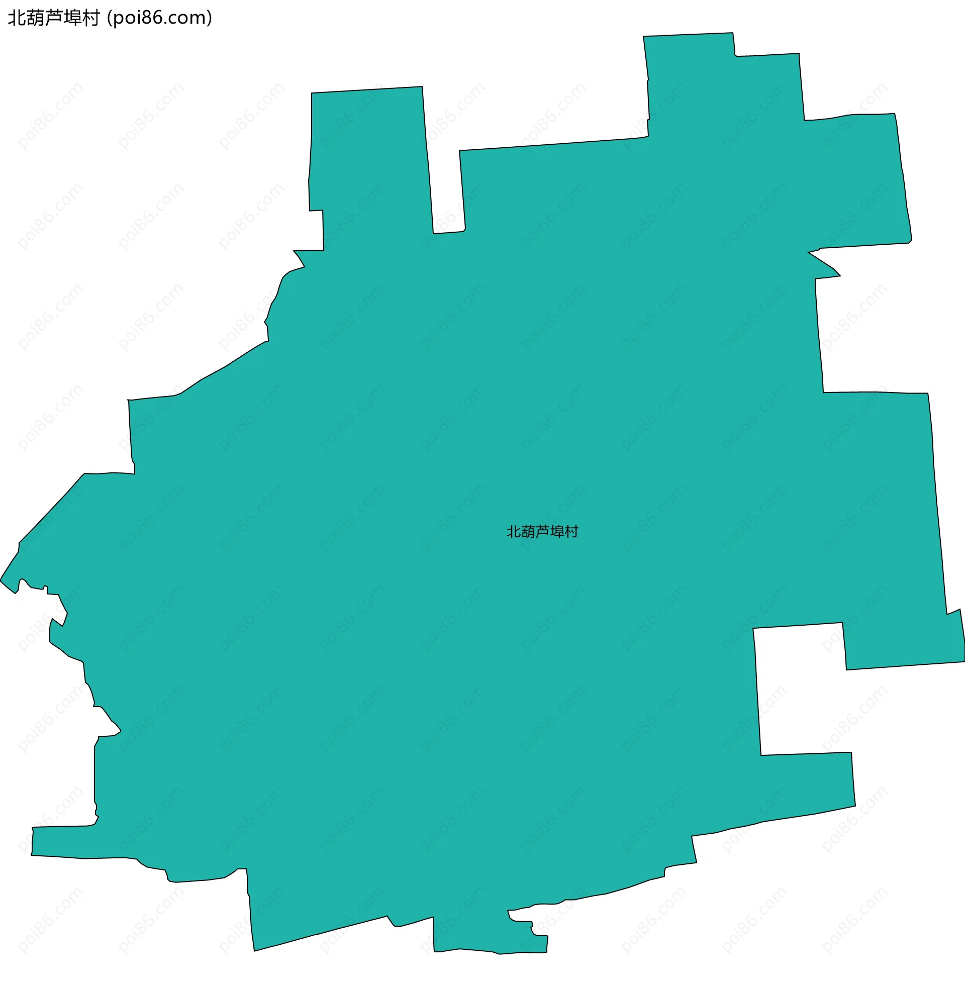 北葫芦埠村边界地图