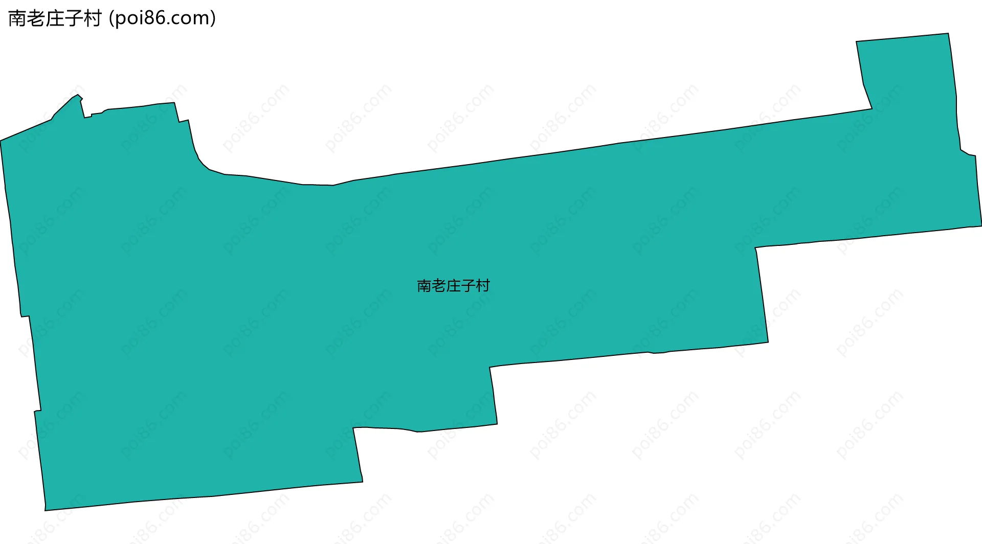 南老庄子村边界地图