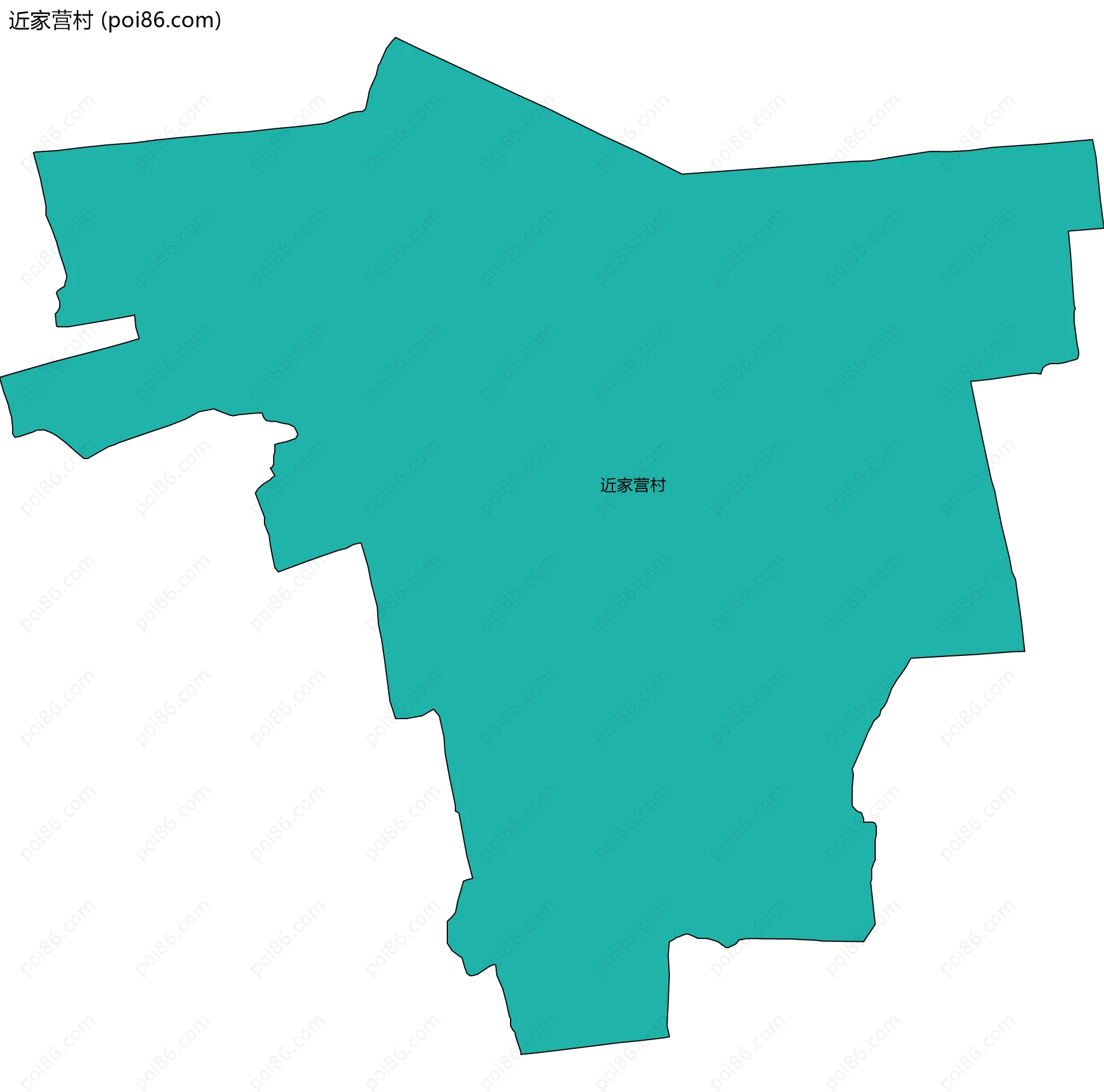 近家营村边界地图