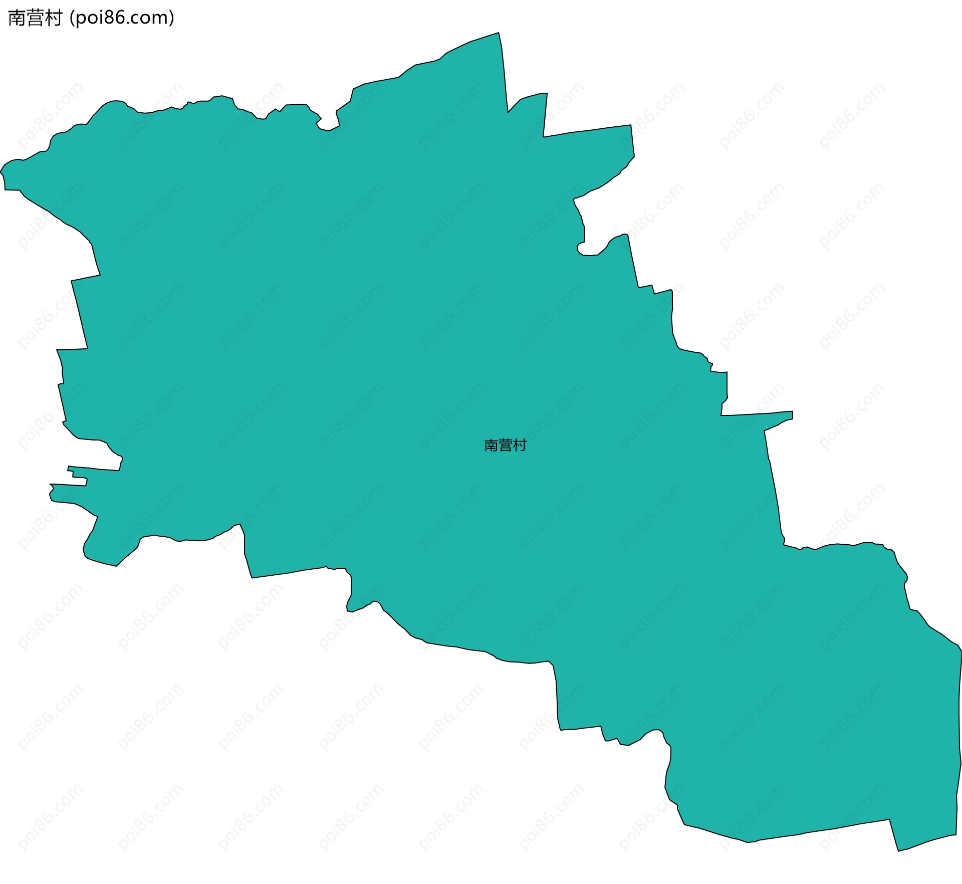 南营村边界地图