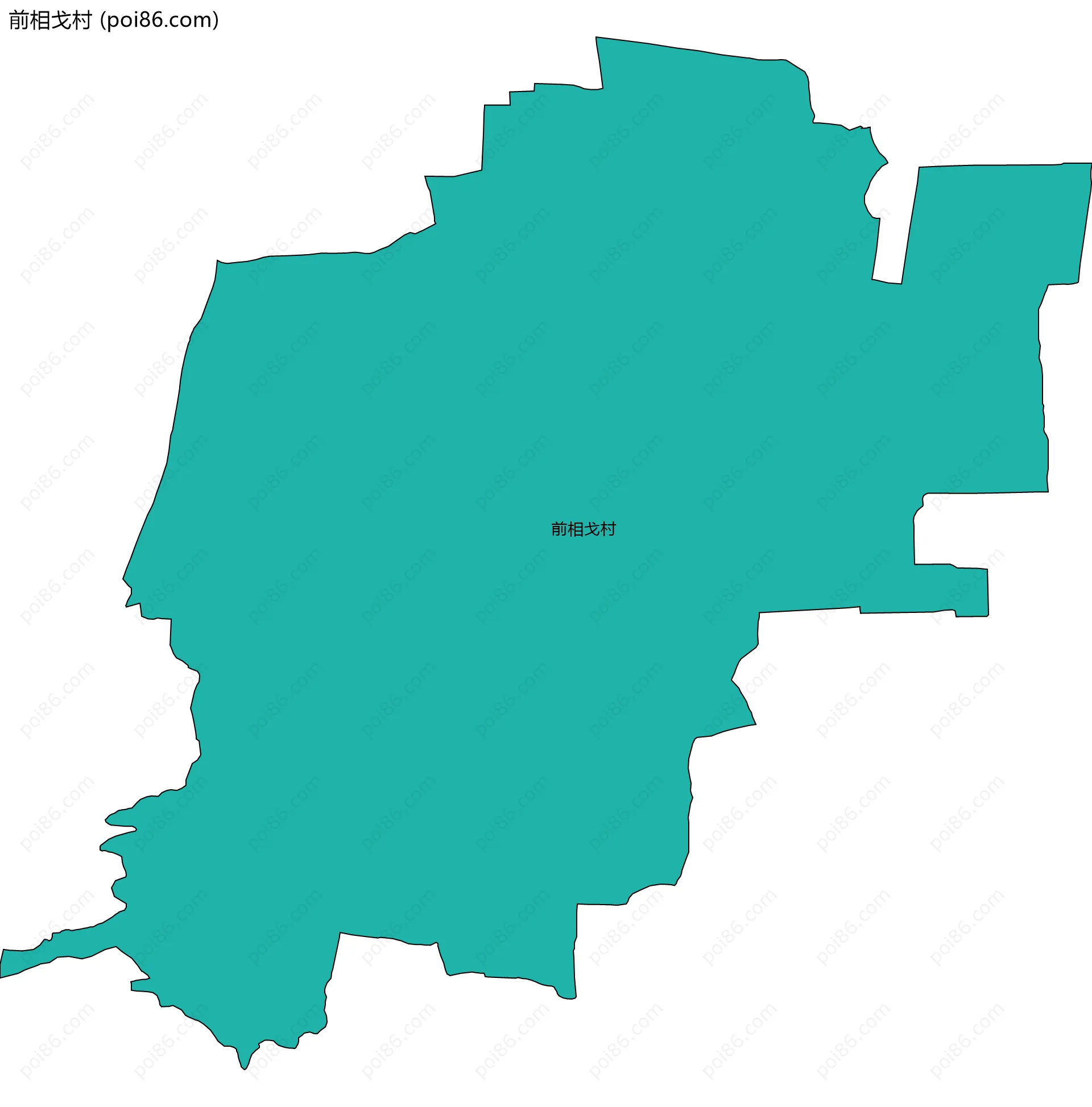 前相戈村边界地图