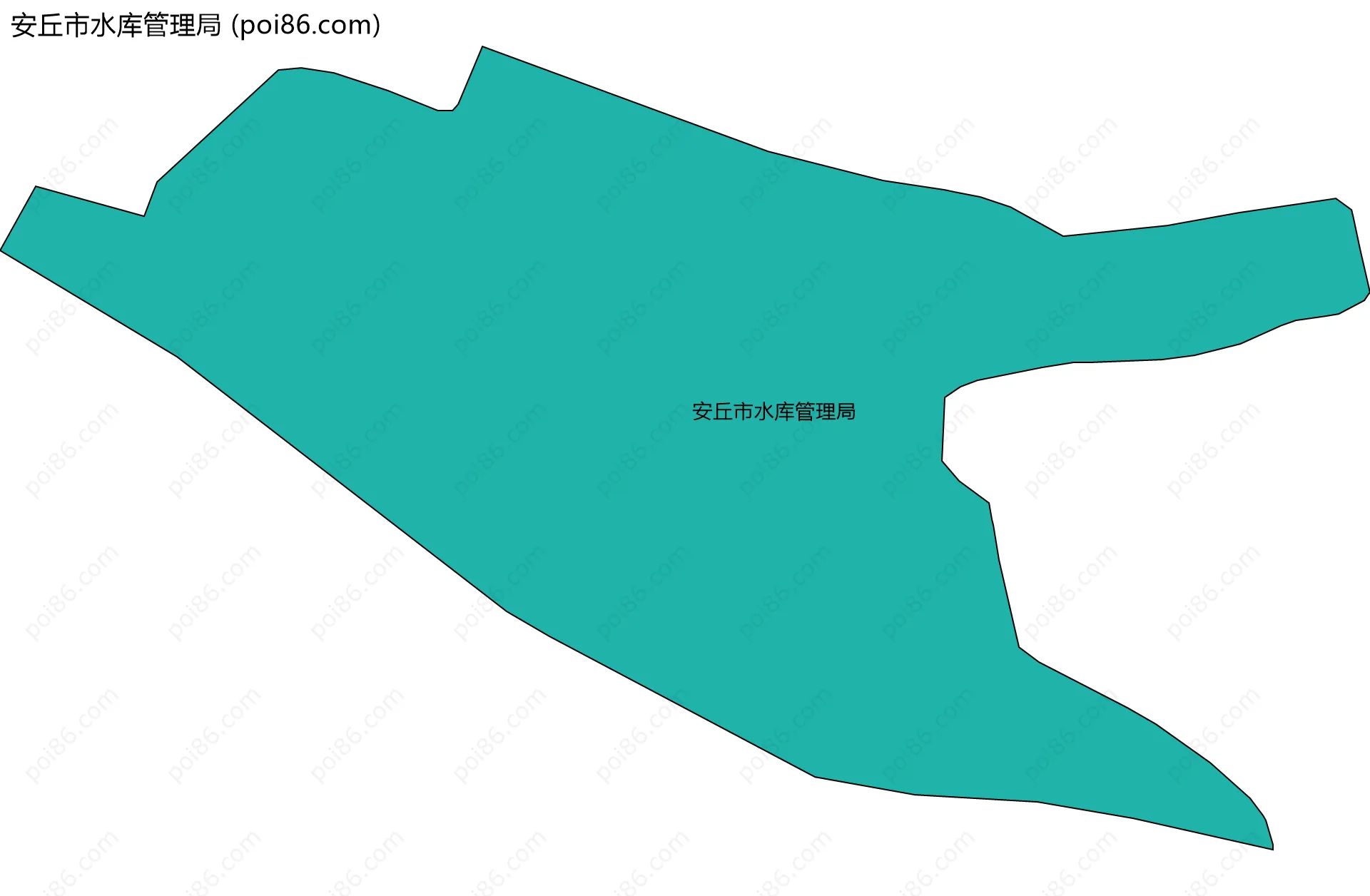 安丘市水库管理局边界地图