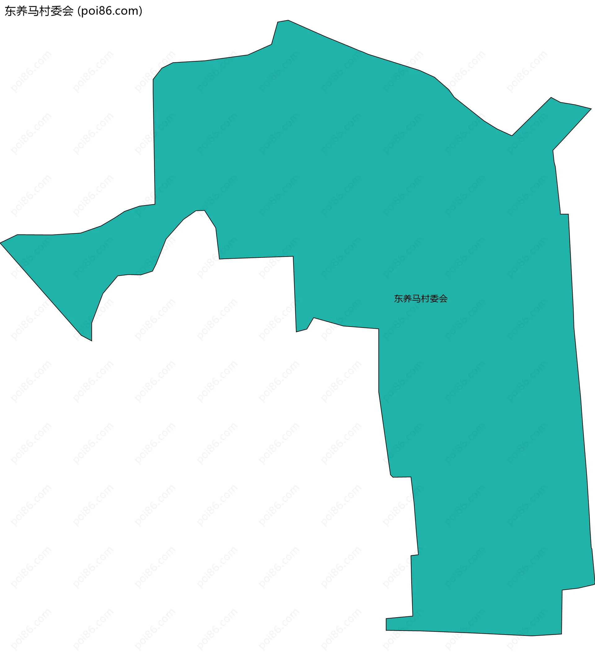 东养马村委会边界地图