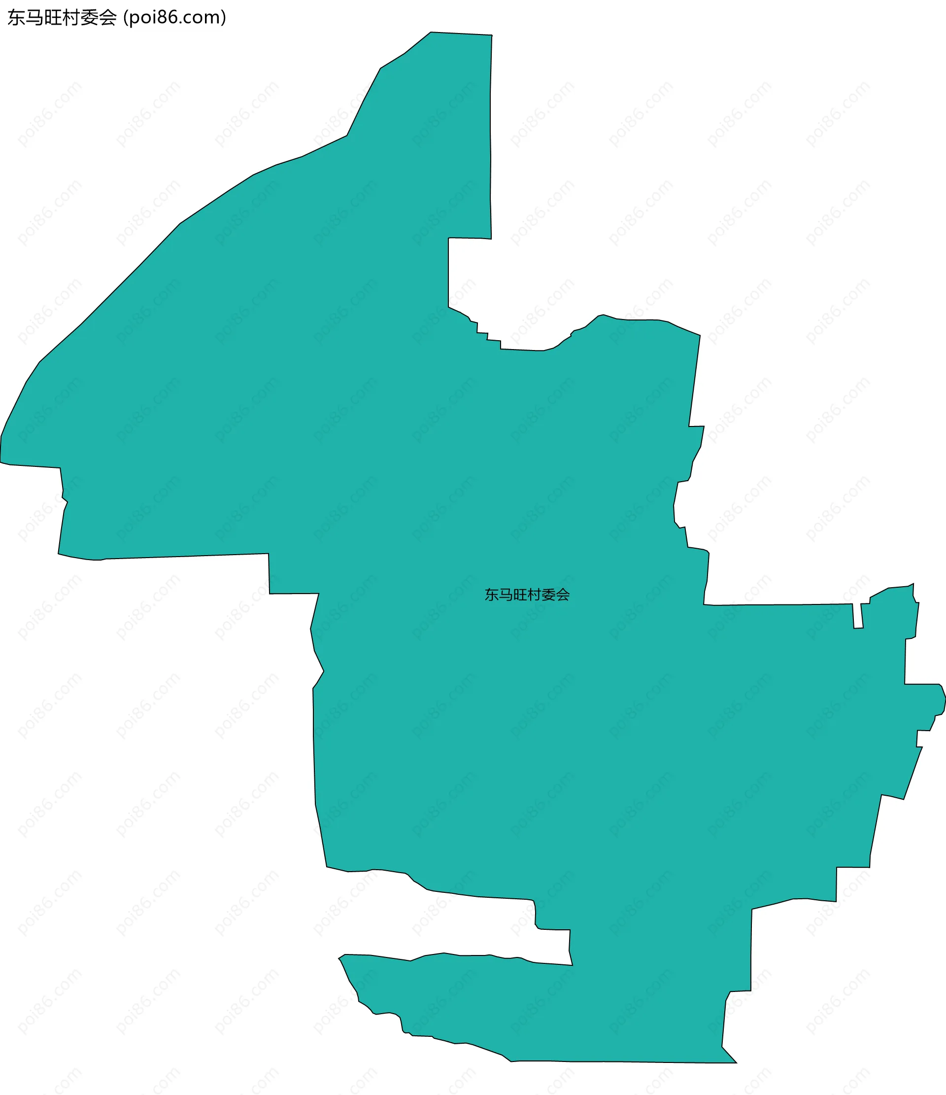 东马旺村委会边界地图