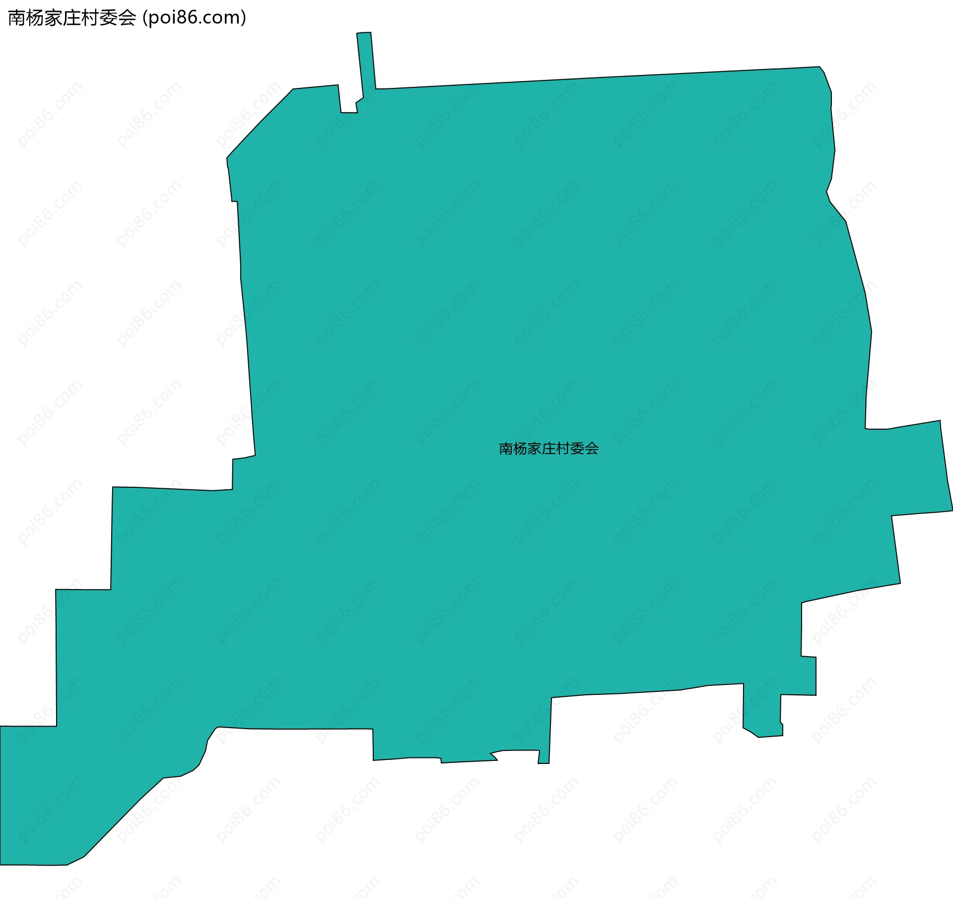 南杨家庄村委会边界地图