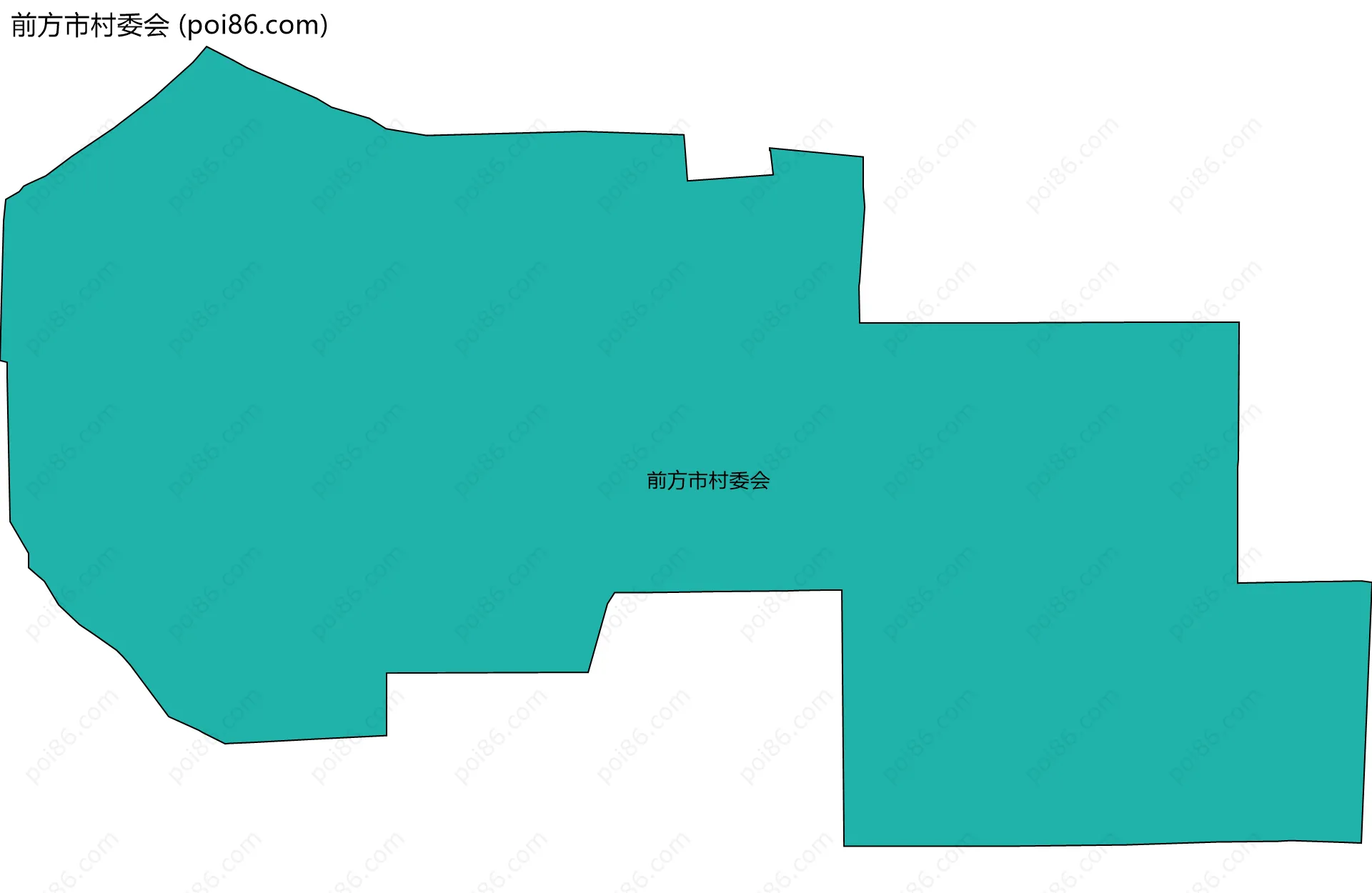 前方市村委会边界地图