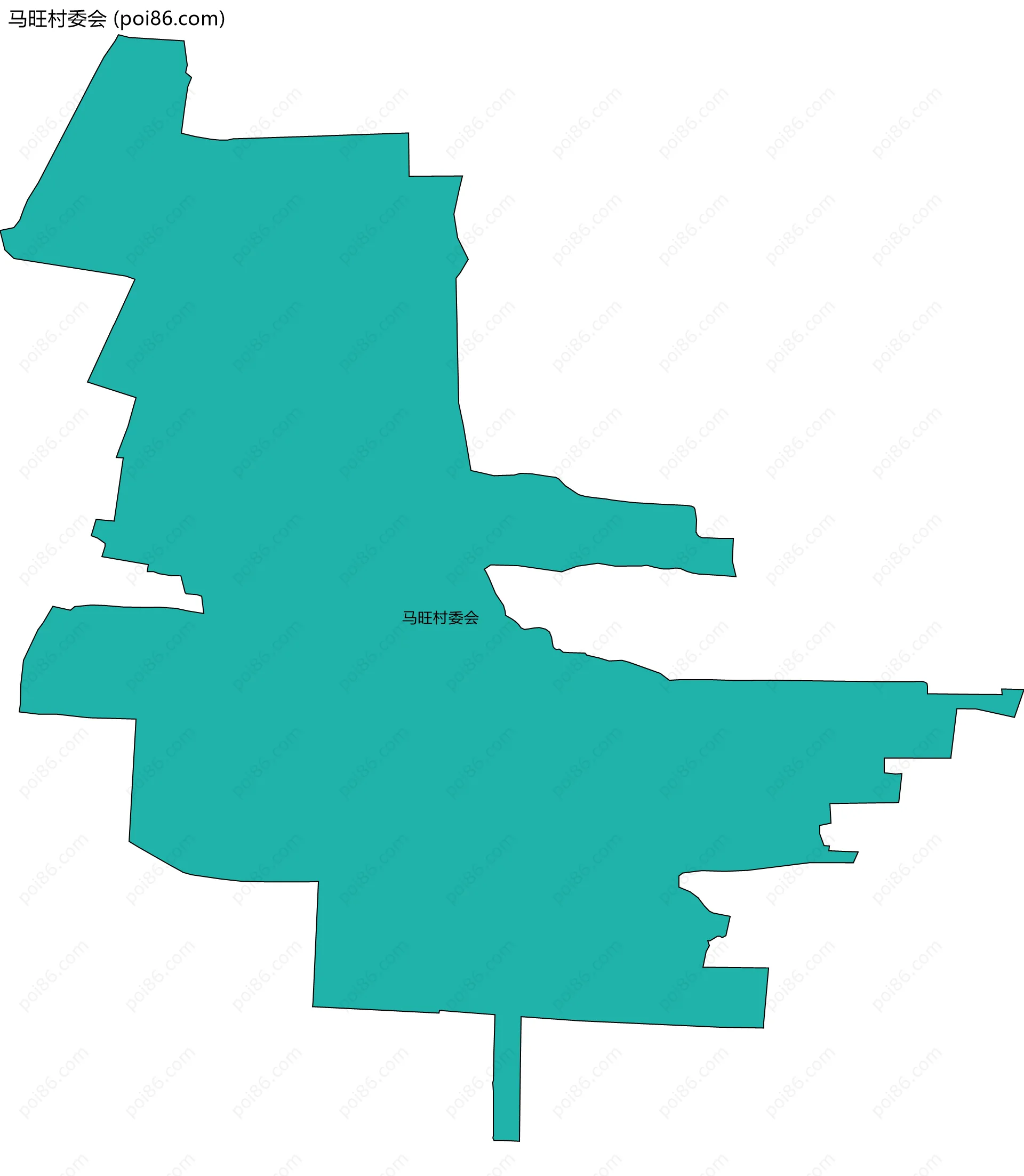 马旺村委会边界地图