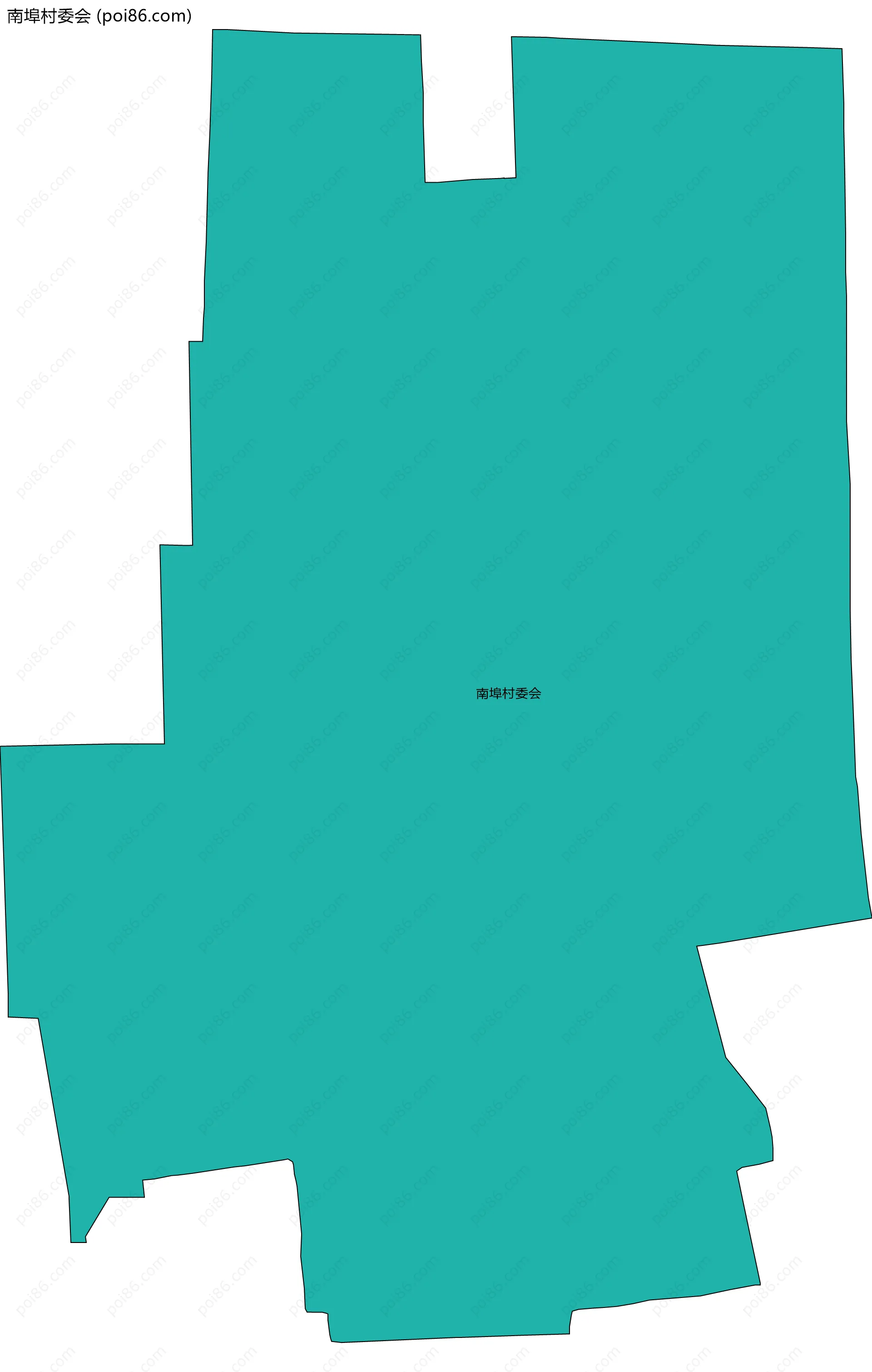 南埠村委会边界地图