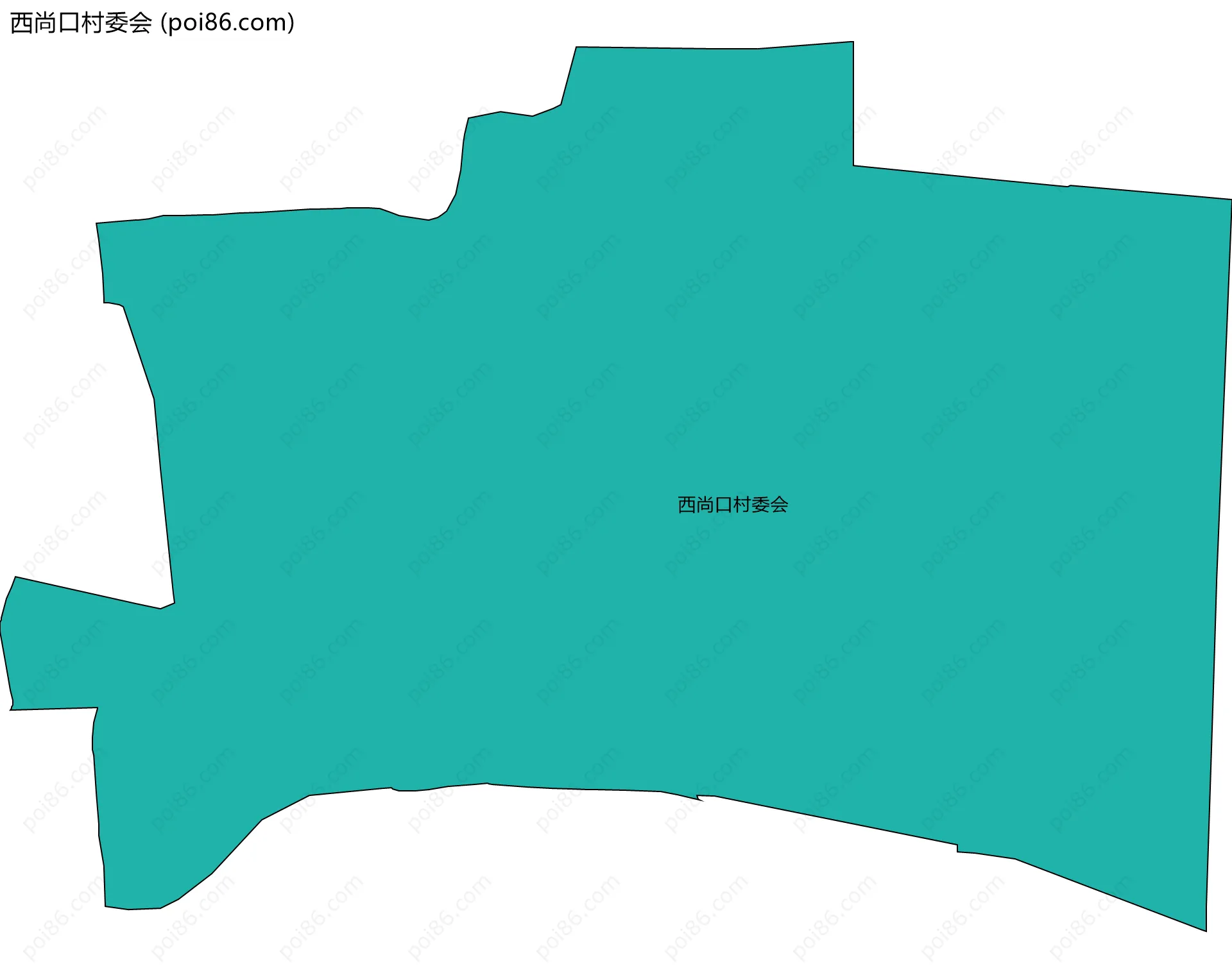 西尚口村委会边界地图