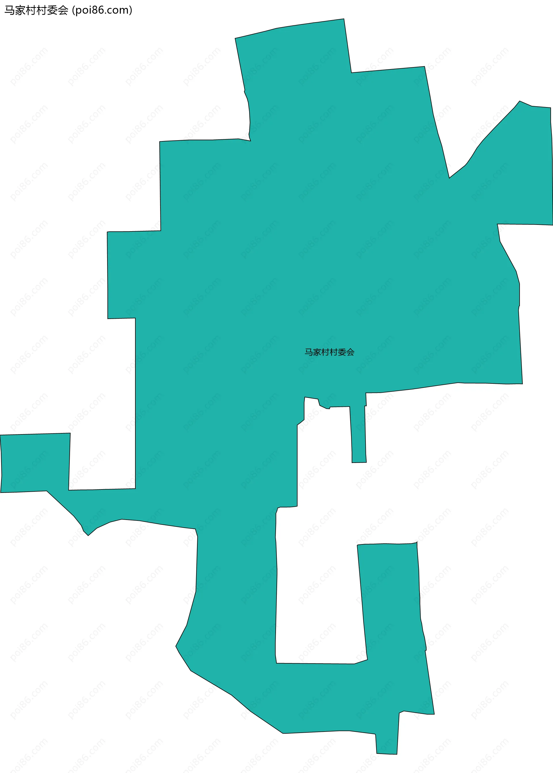 马家村村委会边界地图