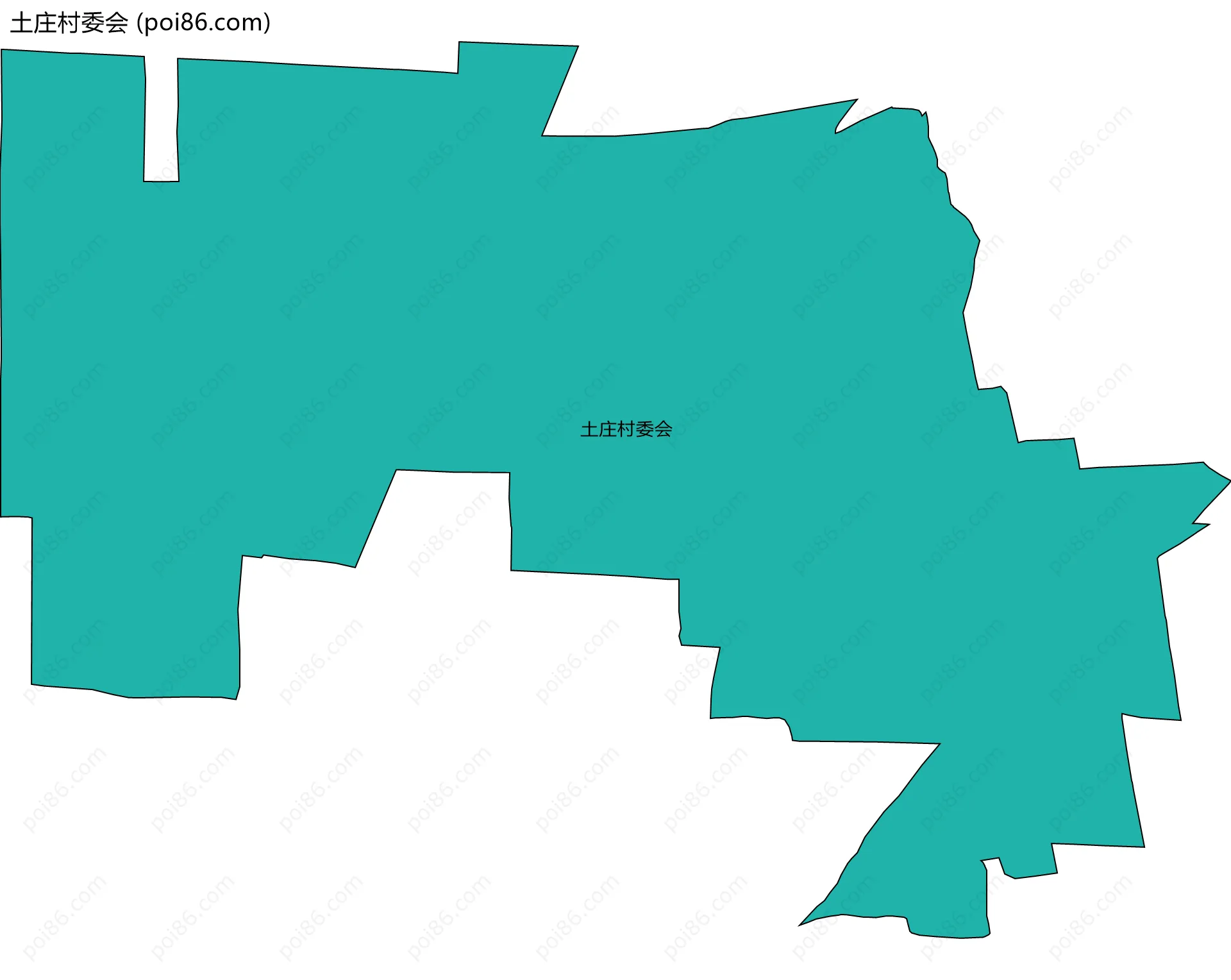 土庄村委会边界地图