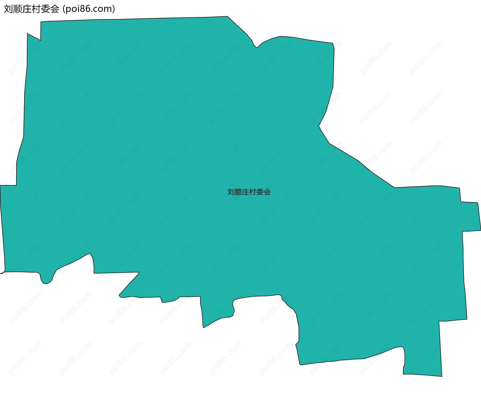 刘顺庄村委会边界地图